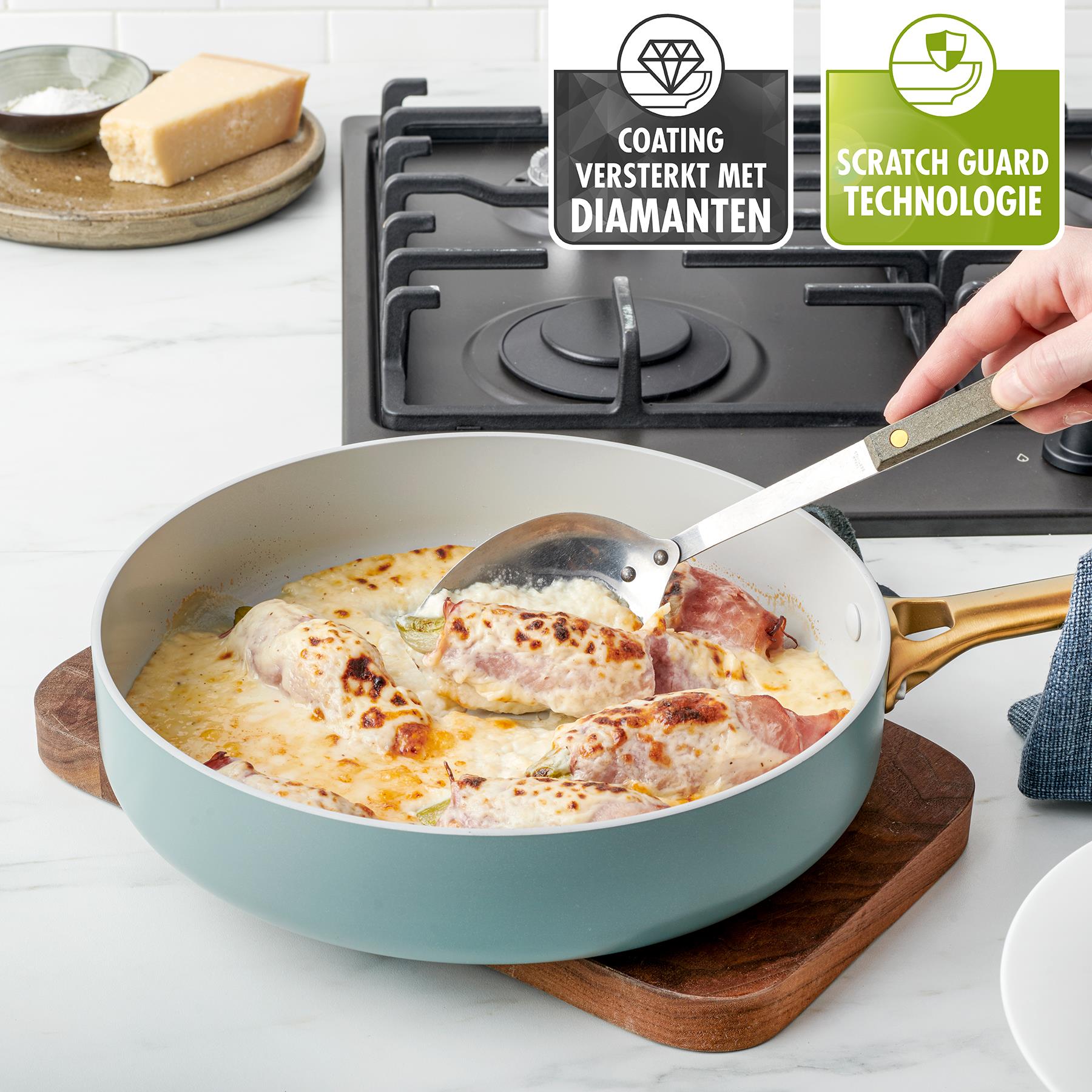 Greenpan Padova Hapjespan met Deksel Ø 28 cm