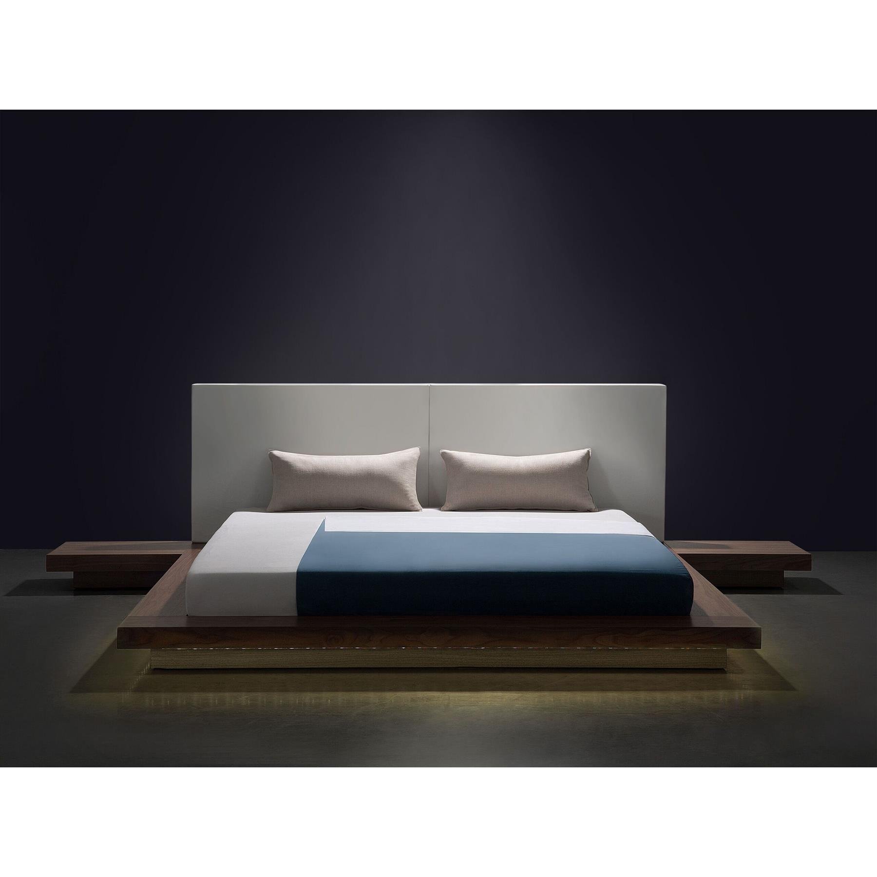 Beliani-ZEN -Tweepersoonsbed LED-Lichte houtkleur-160 x 200 cm-MDF