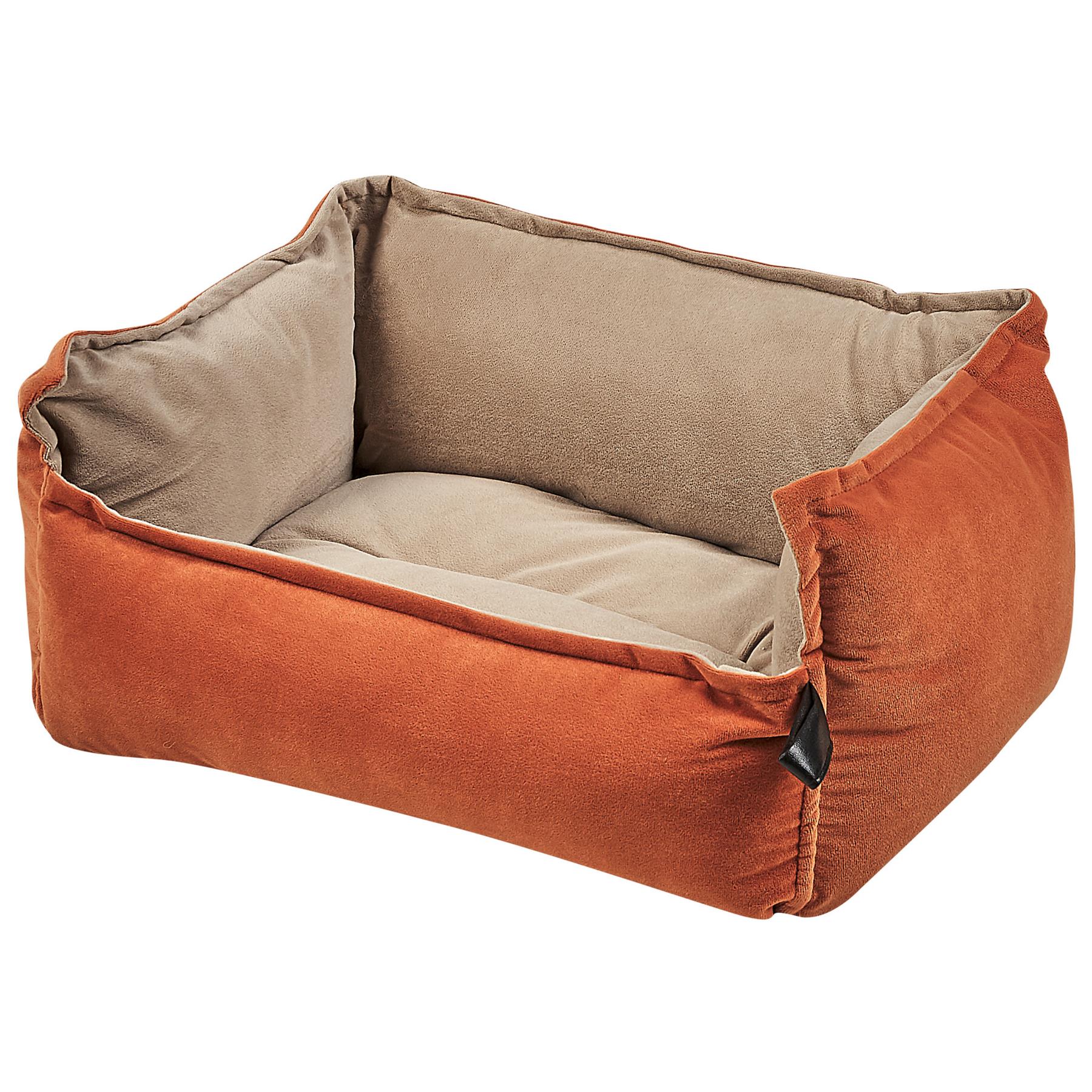 Beliani - IZMIR - Dierenbed - 50 cm - Beige - Fluweel