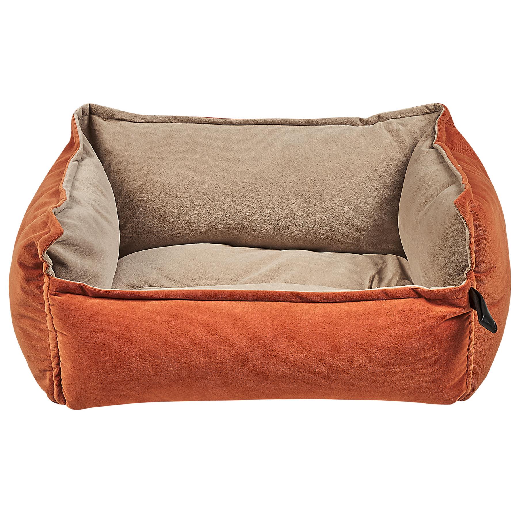Beliani - IZMIR - Dierenbed - 50 cm - Beige - Fluweel