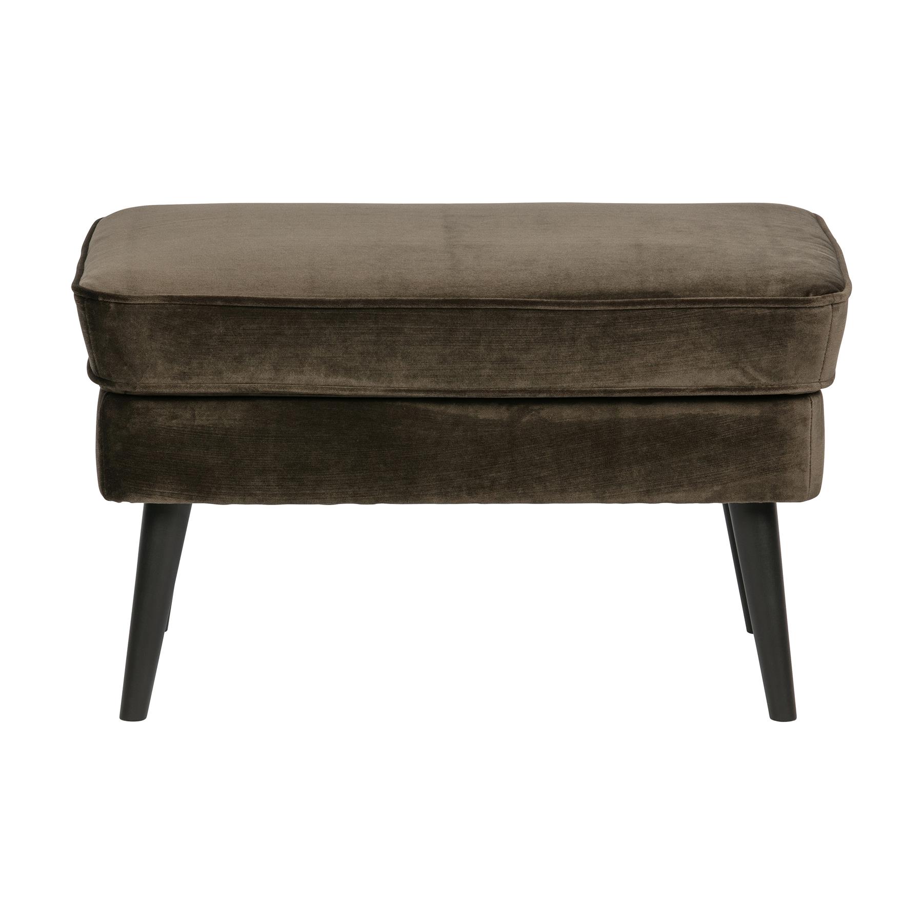 Woood Rocco Hocker - Velvet - Warm Groen