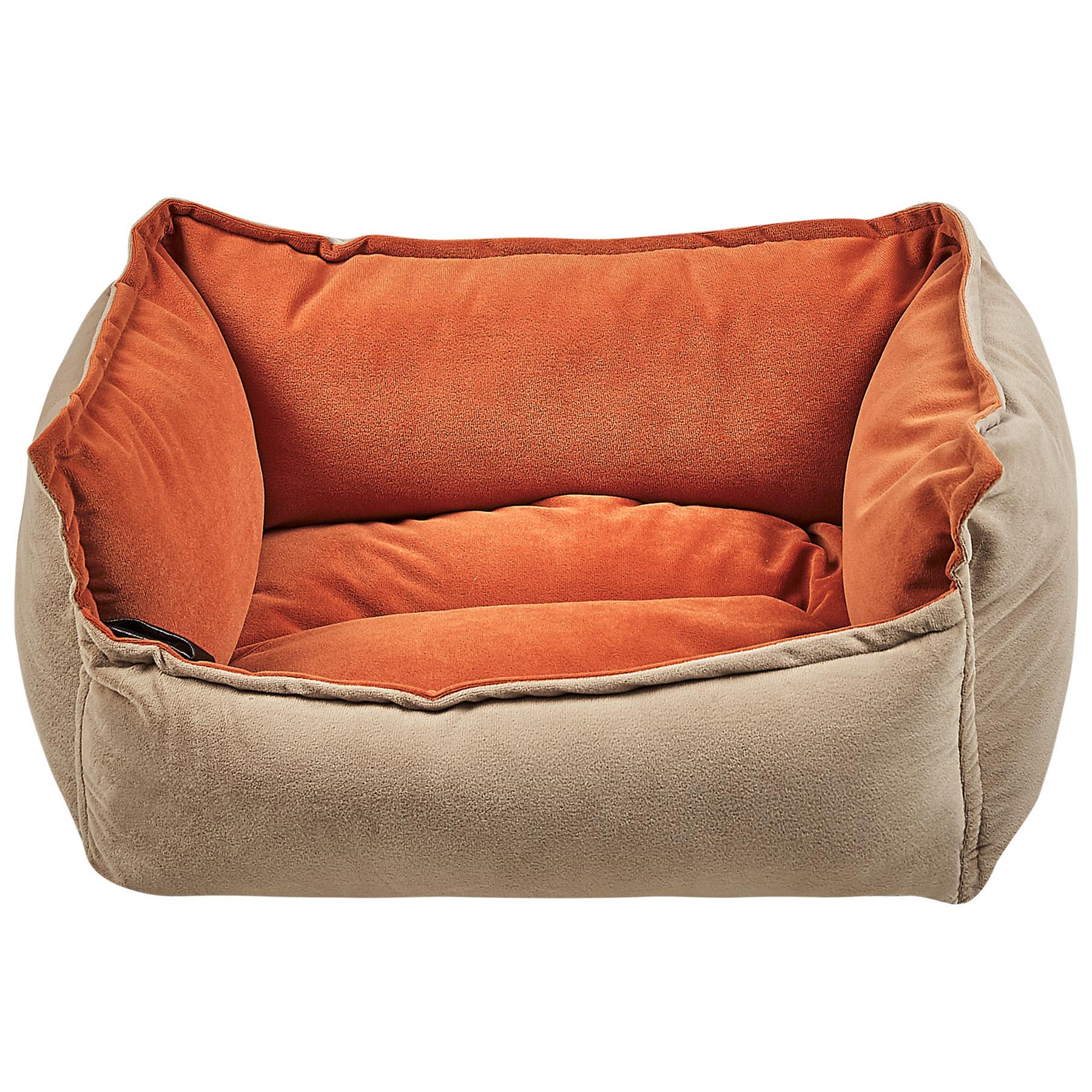 Beliani - IZMIR - Dierenbed - 50 cm - Beige - Fluweel