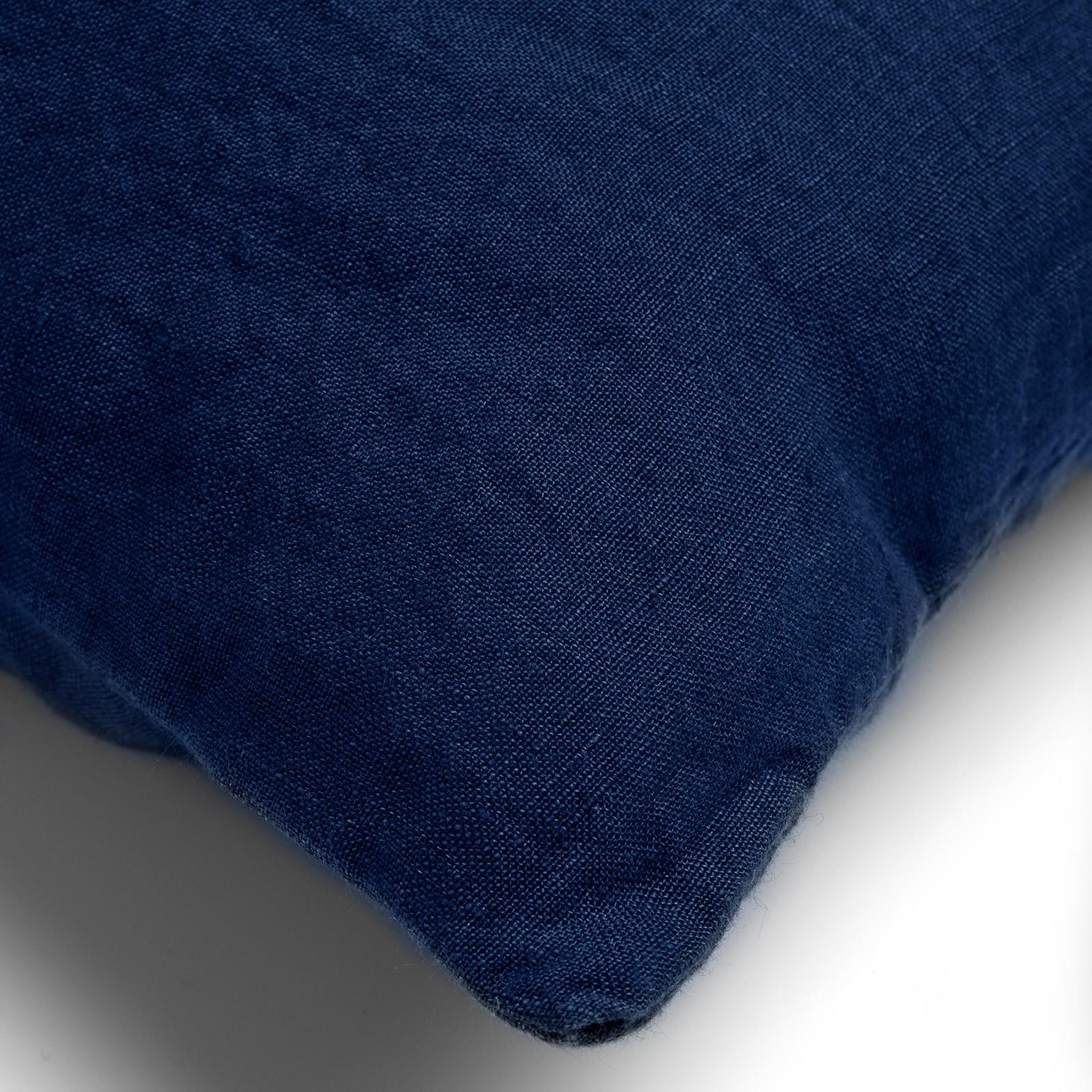 Dutch Decor sierkussen LINN - 45x45 cm Insignia Blue