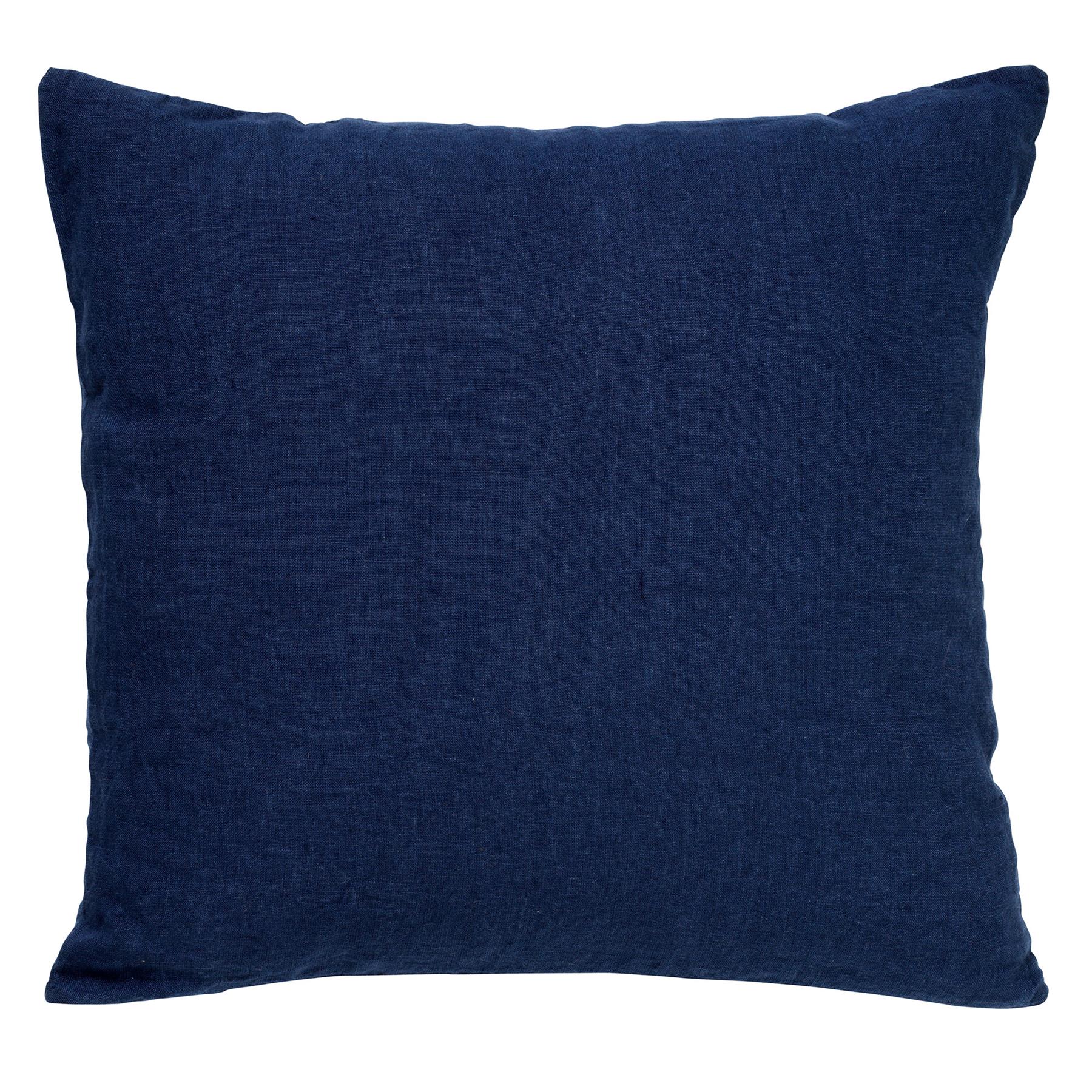 Dutch Decor sierkussen LINN - 45x45 cm Insignia Blue