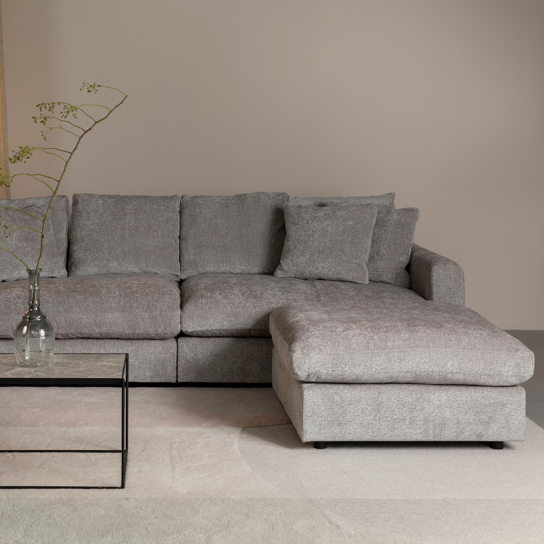Zuiver Sense Hocker - Lichtgrijs