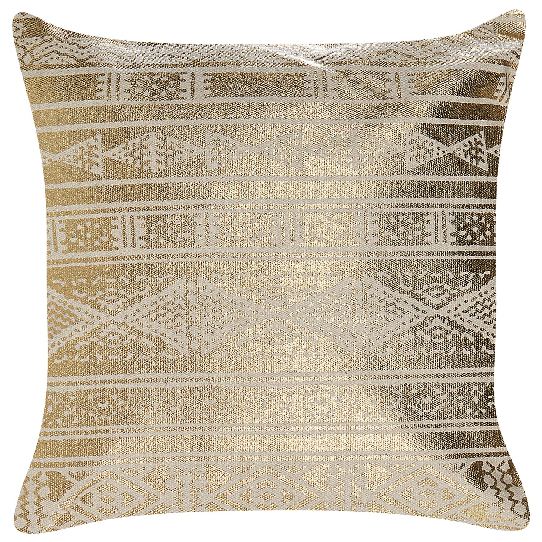 Beliani - OUJDA - Sierkussen set van 2 - Goud - 50 x 50 cm - Katoen