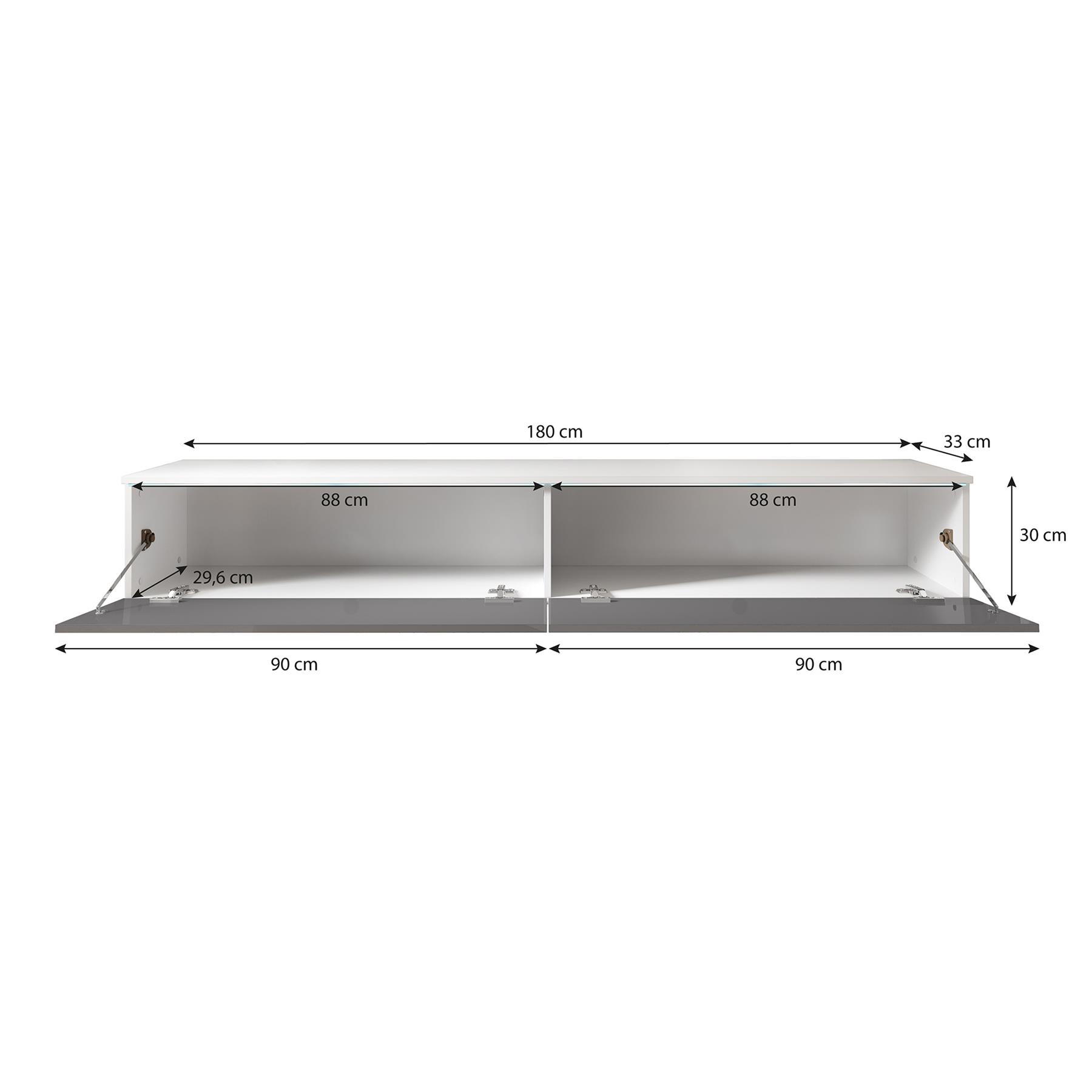 Meubella TV-Meubel Dixon - Mat Wit - 180 cm