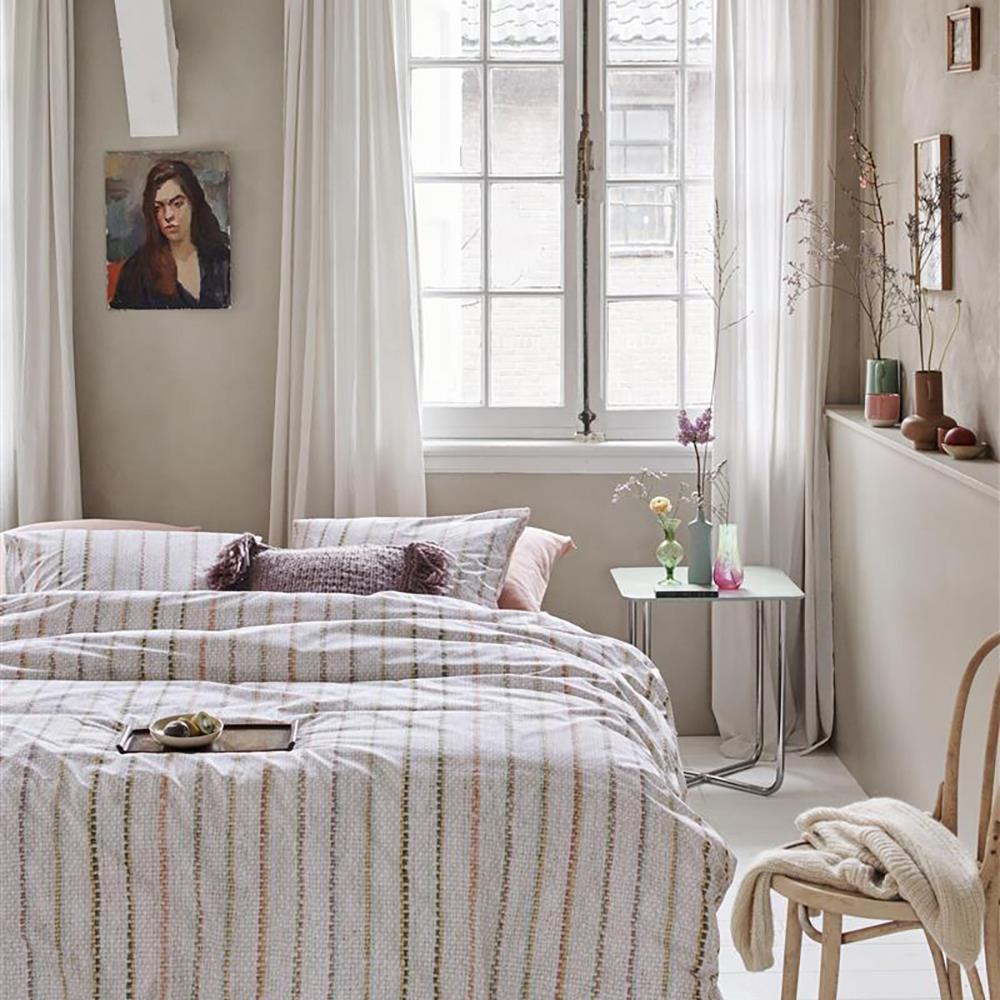 Ariadne at Home Soft Lines Dekbedovertrek 240 x 200/220 cm - Off White
