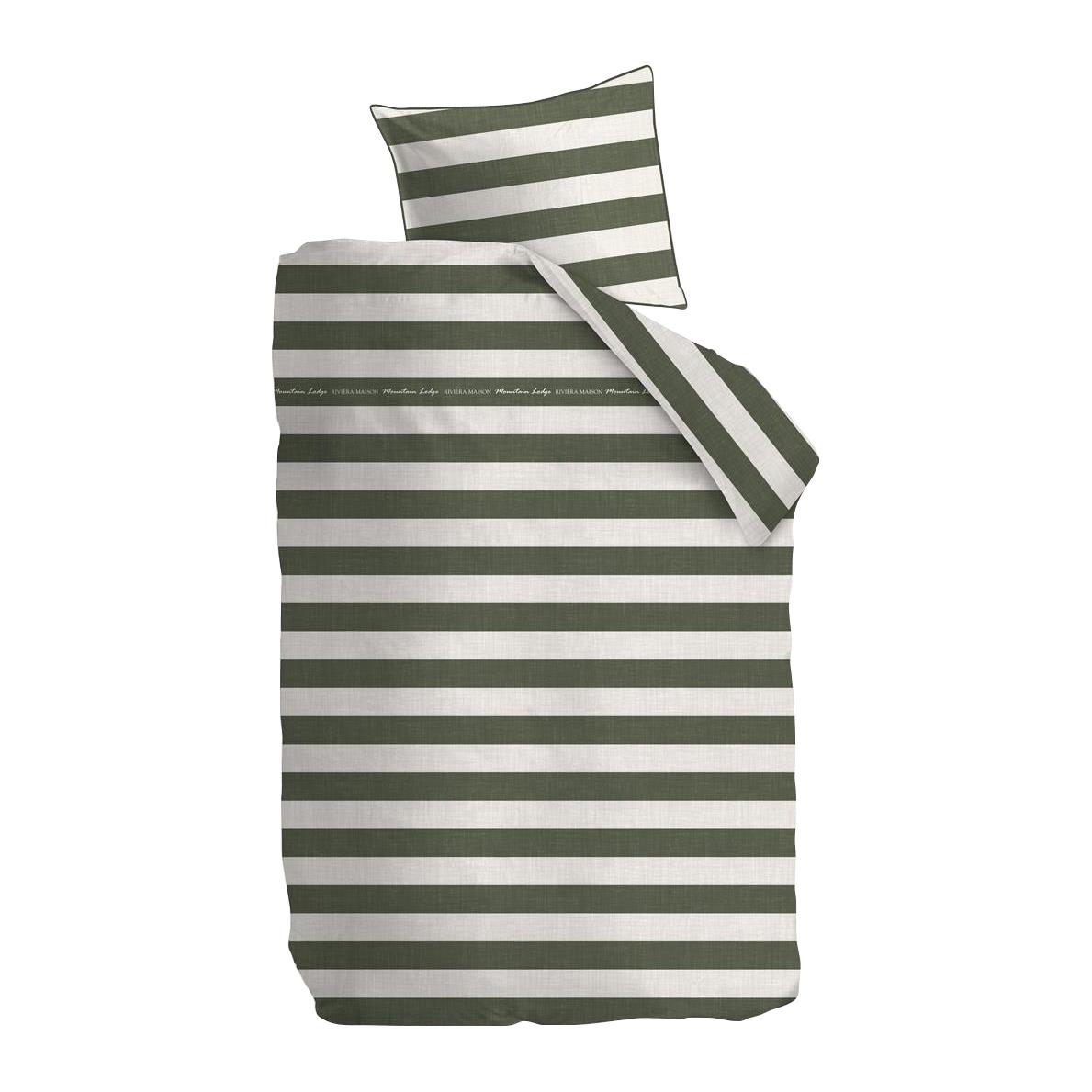 Rivièra Maison Brayden Dekbedovertrek 140 x 200/220 cm - Groen