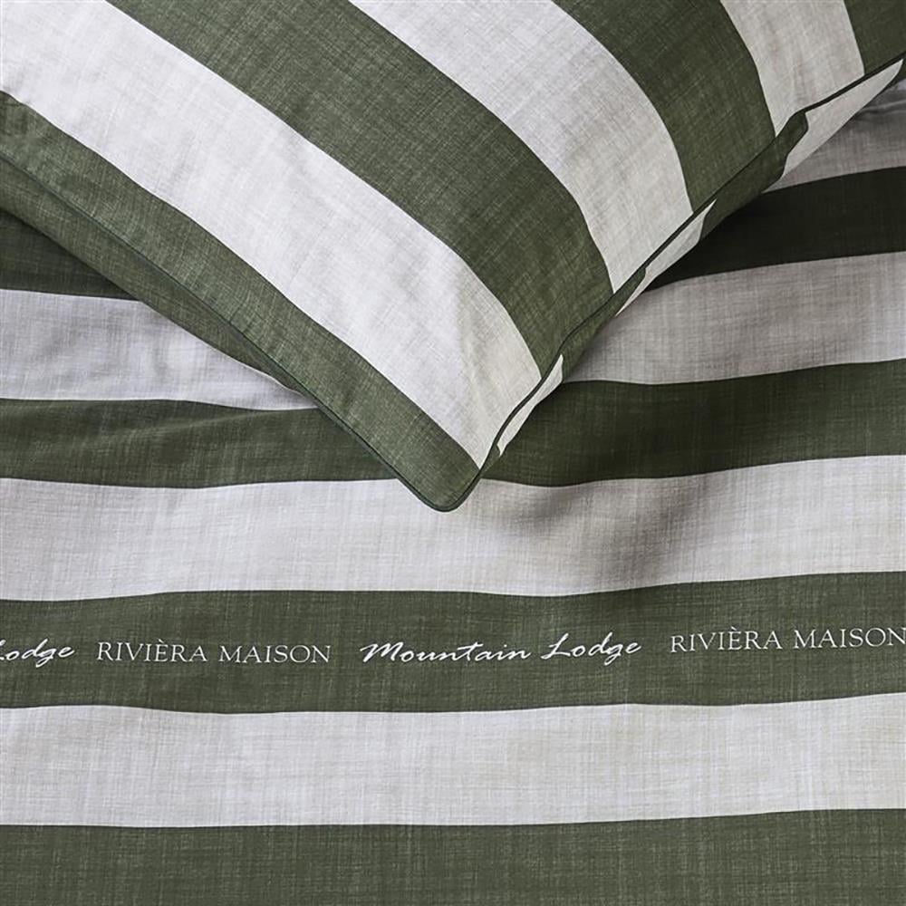 Rivièra Maison Brayden Dekbedovertrek 200 x 200/220 cm - Groen