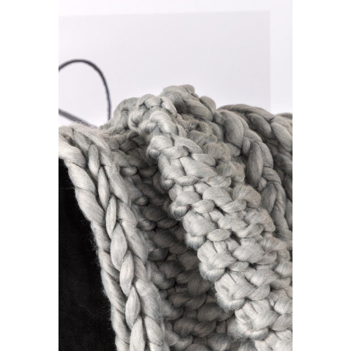 Nest living Verena plaid grijs - 170 x 130 cm