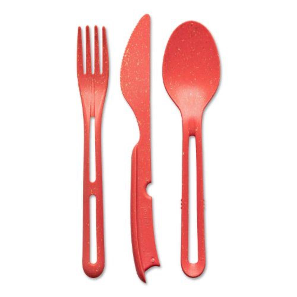 Reisbestek, Set van 3, Medium, Organic, Natuur Koraal - Koziol | Klikk