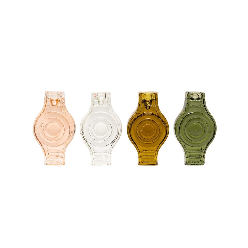 Brût Homeware, Set van 2 Kaarshouder, Rond, zacht roze
