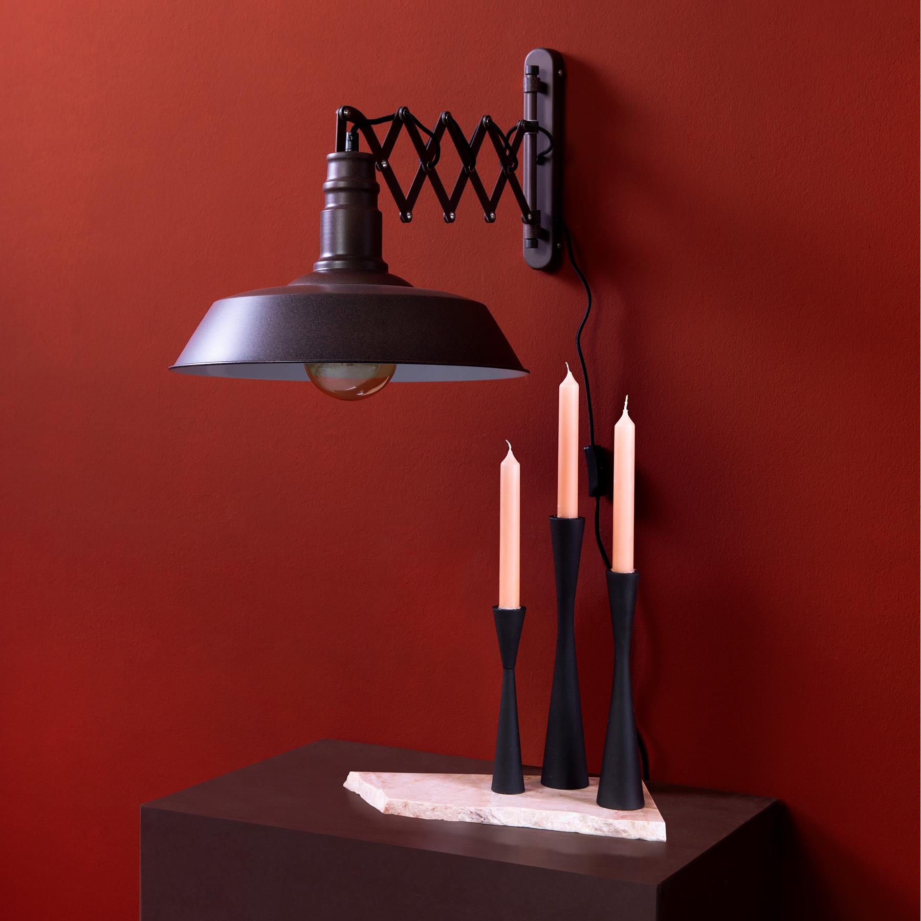 vtwonen Metal Black Kandelaar H 30 cm