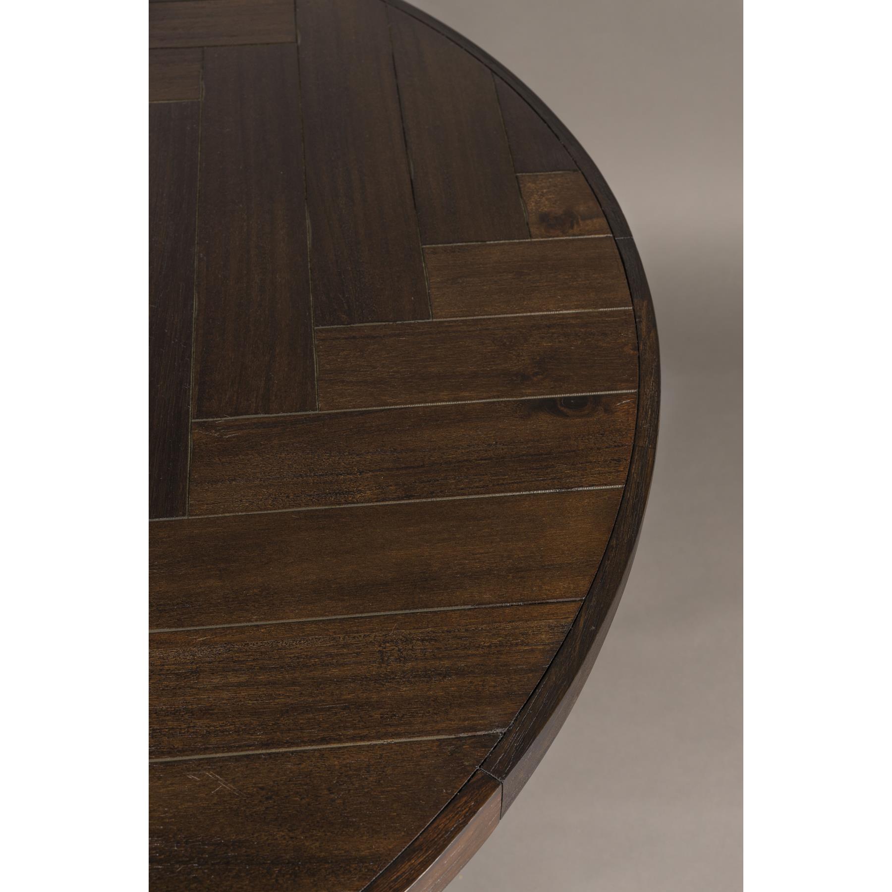 Dutchbone Class Eettafel Visgraat - Ø 120 cm - Bruin 