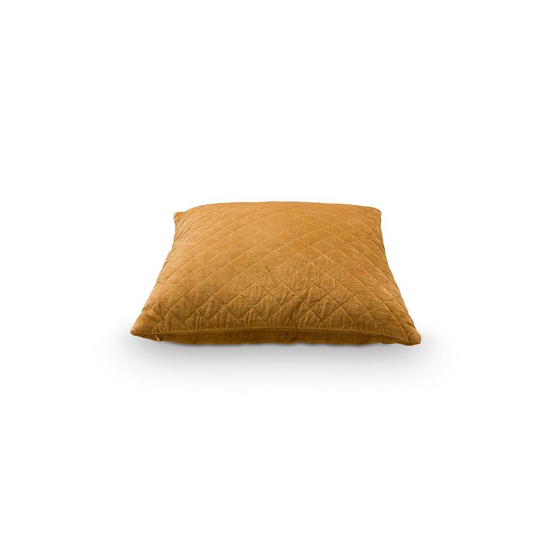vtwonen Square Cotton Velvet Sierkussen - Caramel