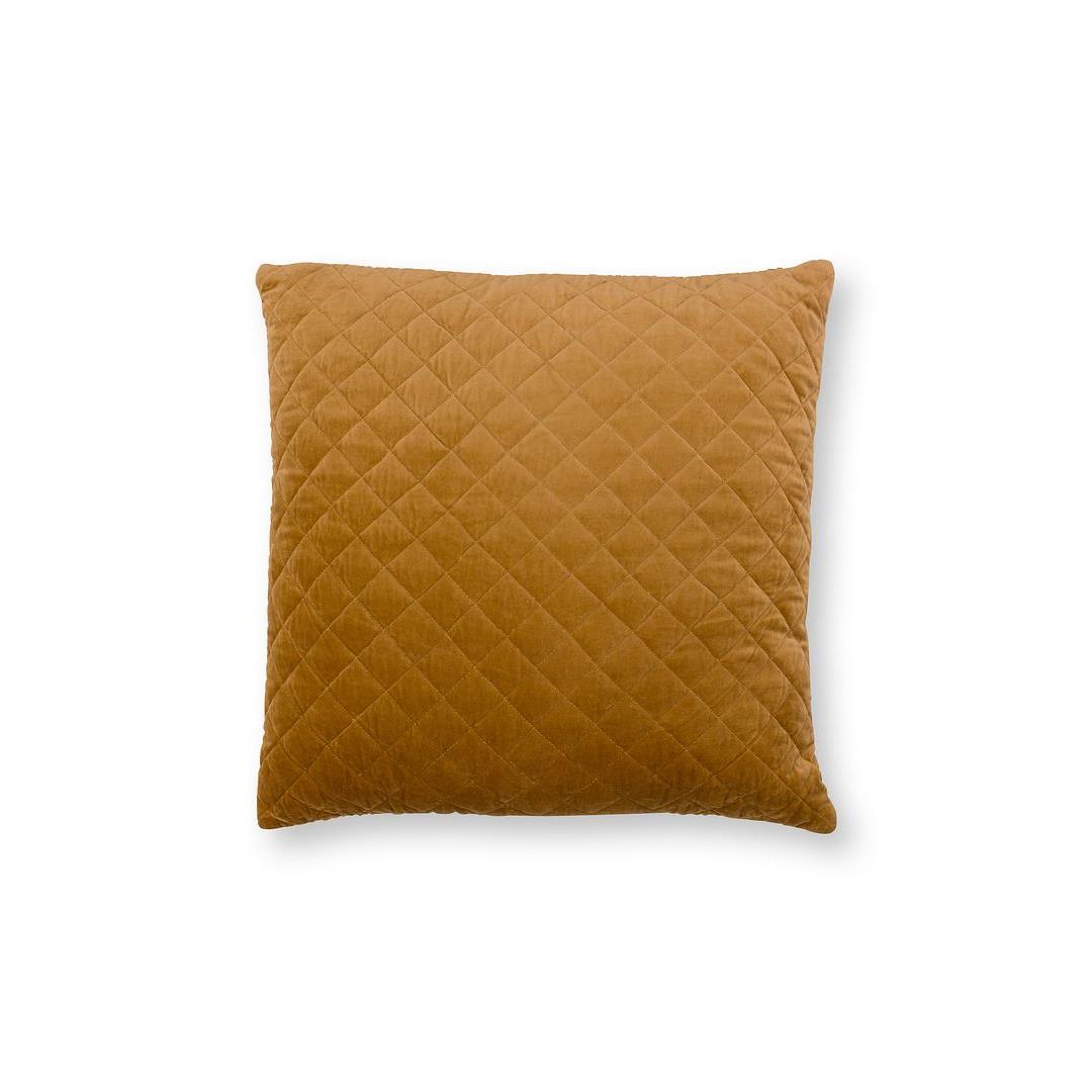 vtwonen Square Cotton Velvet Sierkussen - Caramel