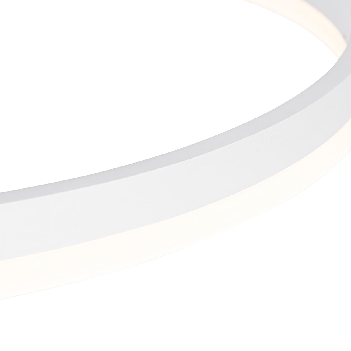 QAZQA Design hanglamp wit 60 cm incl. LED 3-staps dimbaar - Anello