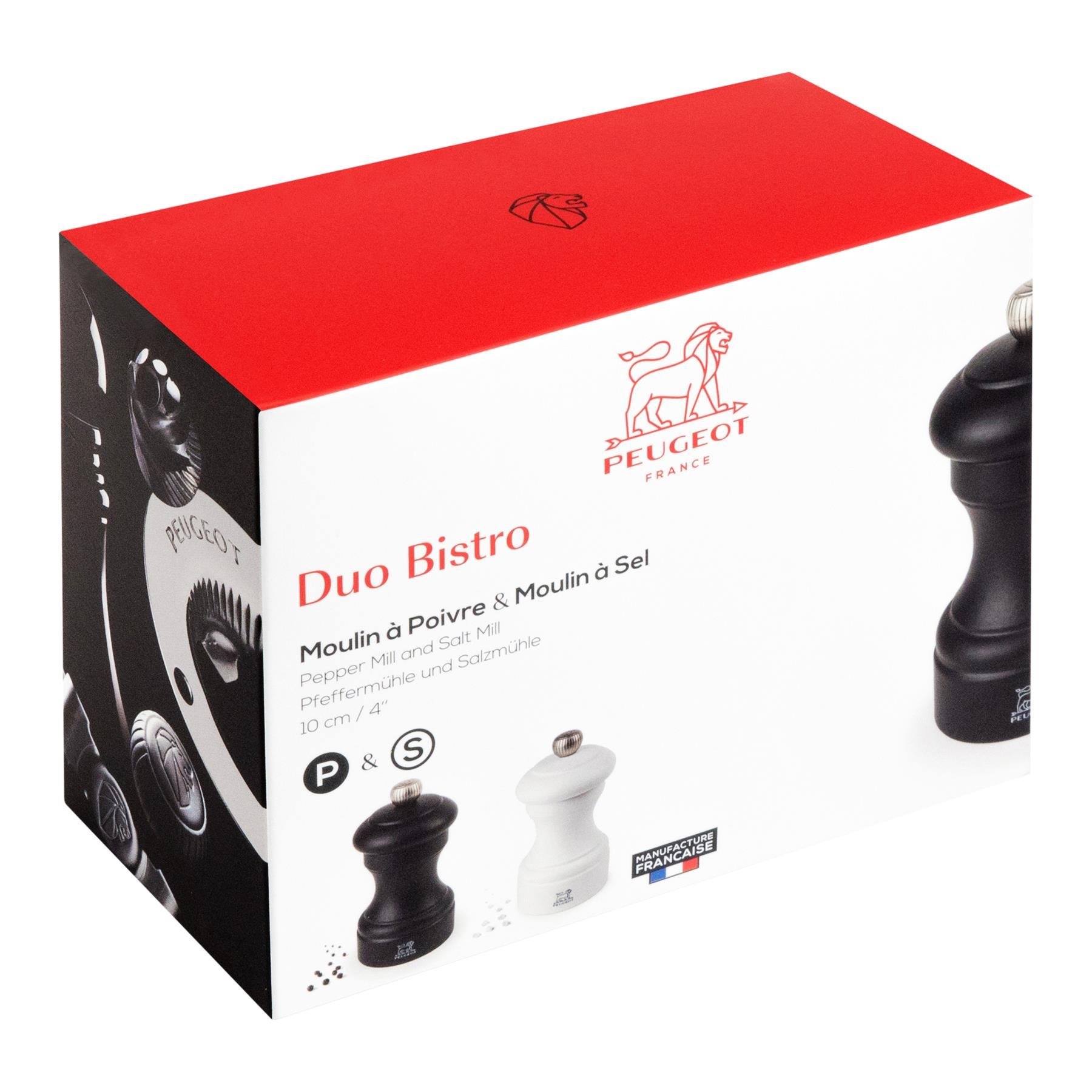 Peugeot Bistro Zout- en pepermolenset 10 cm