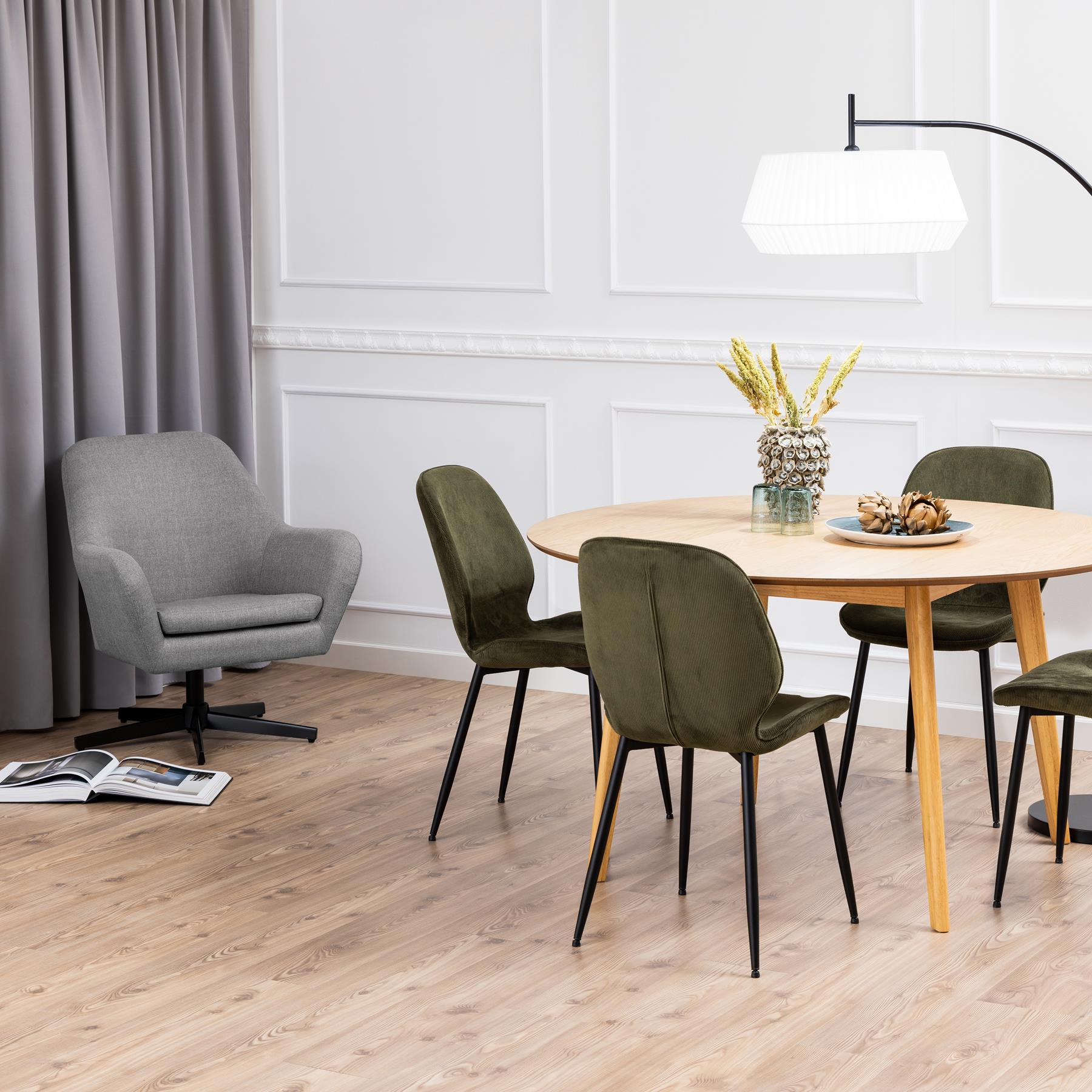 by fonQ basic Crow Eettafel - Ø 140 cm - Eiken