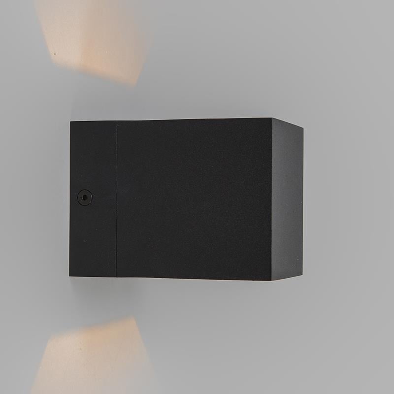 QAZQA Set van 2 moderne wandlampen zwart - Transfer