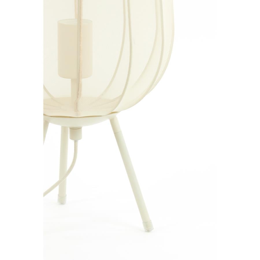 Light & Living Plumeria Tafellamp - H 45 x Ø 25 cm - Zand