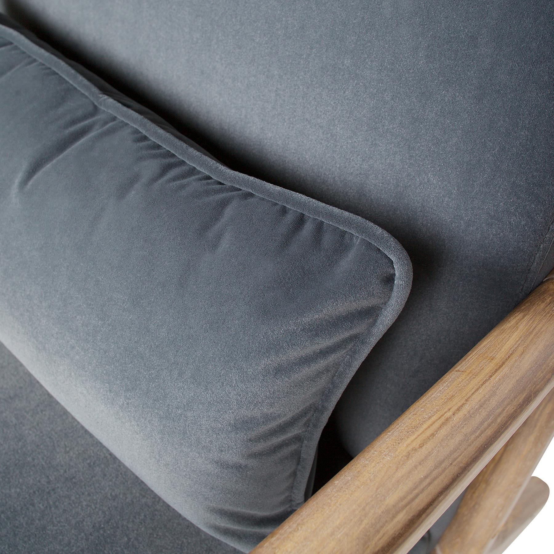 Woood Mark Fauteuil - Fluweel Antraciet