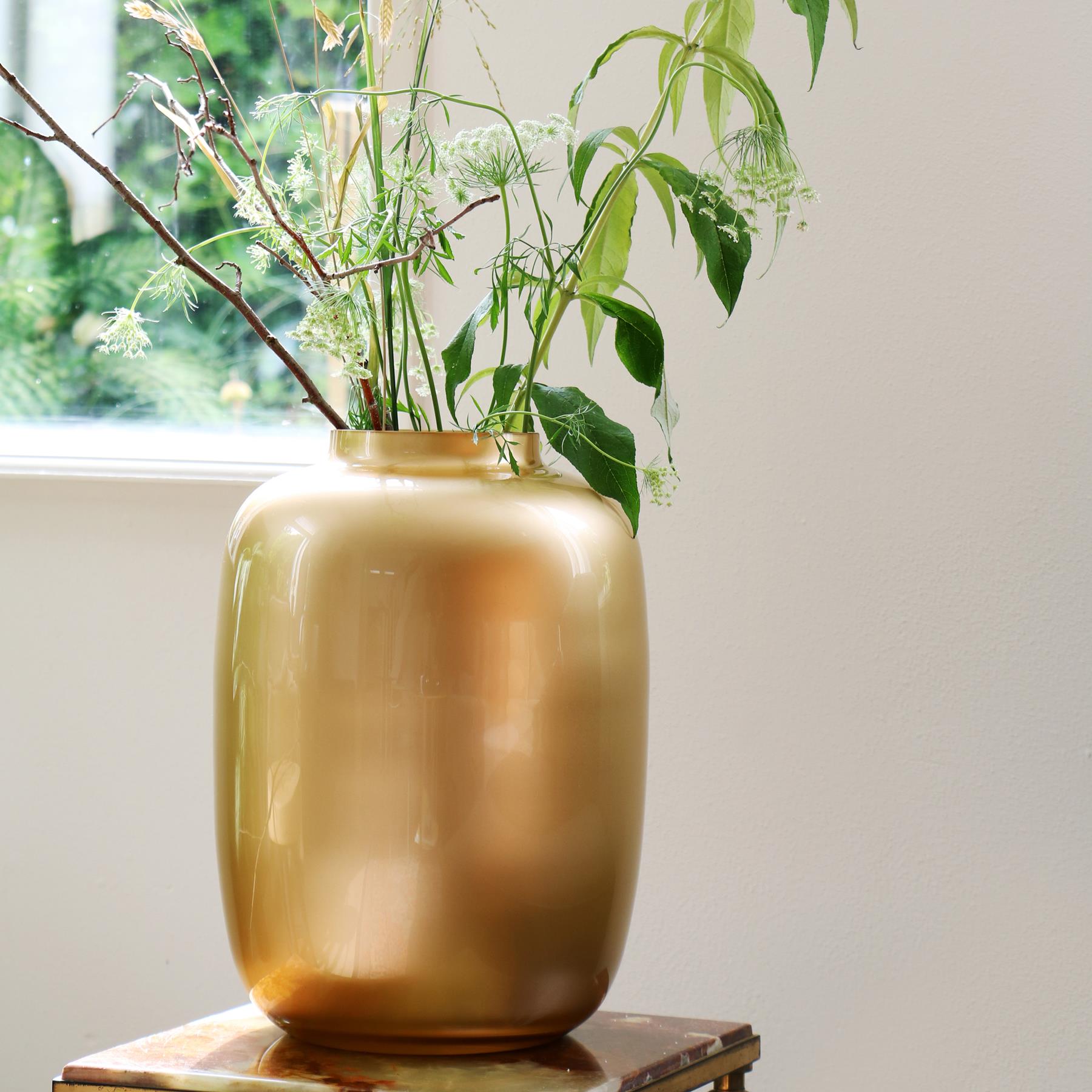 Vase The World Artic Gold Vaas M