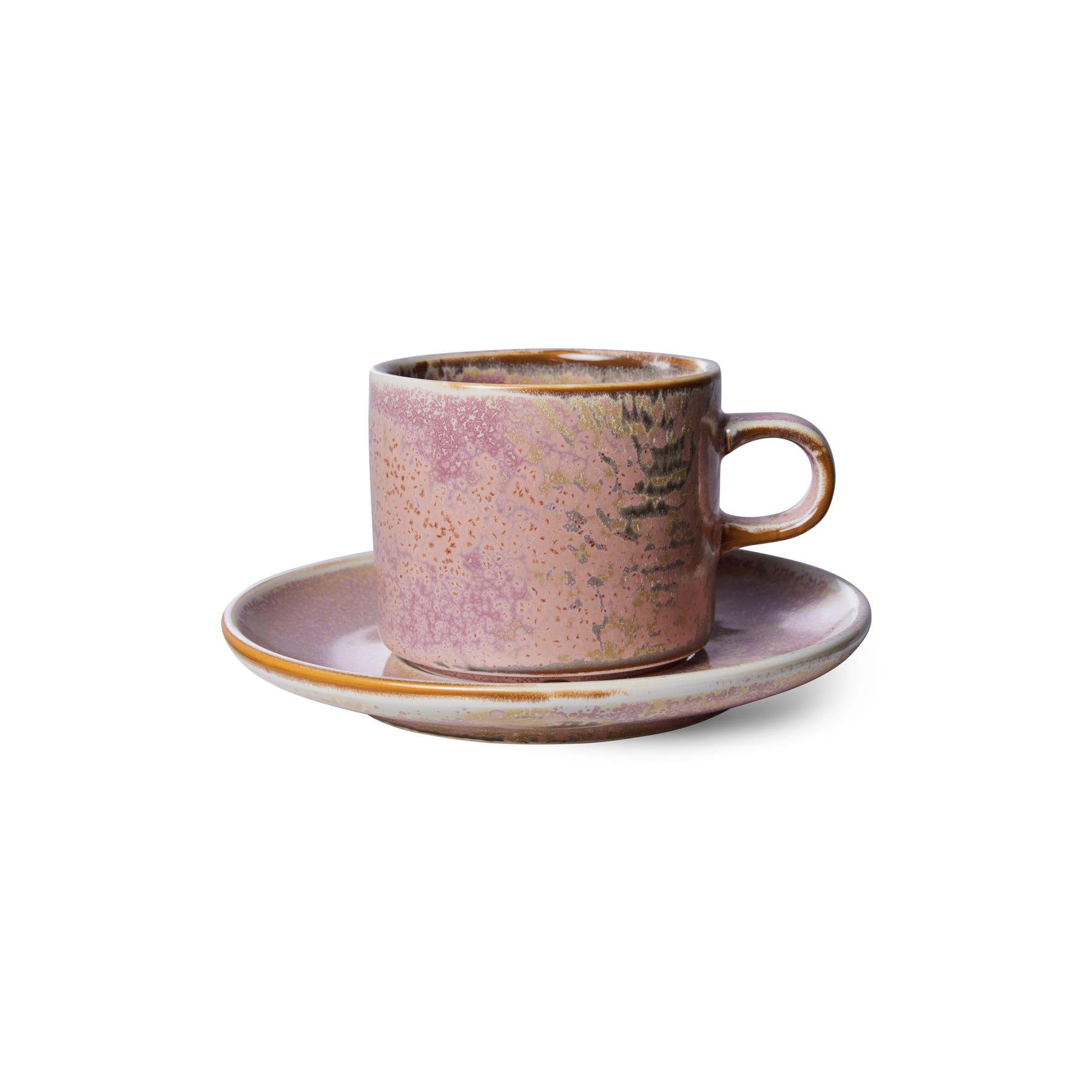 HKliving Chef Ceramics Kop & Schotel - Rustic Pink