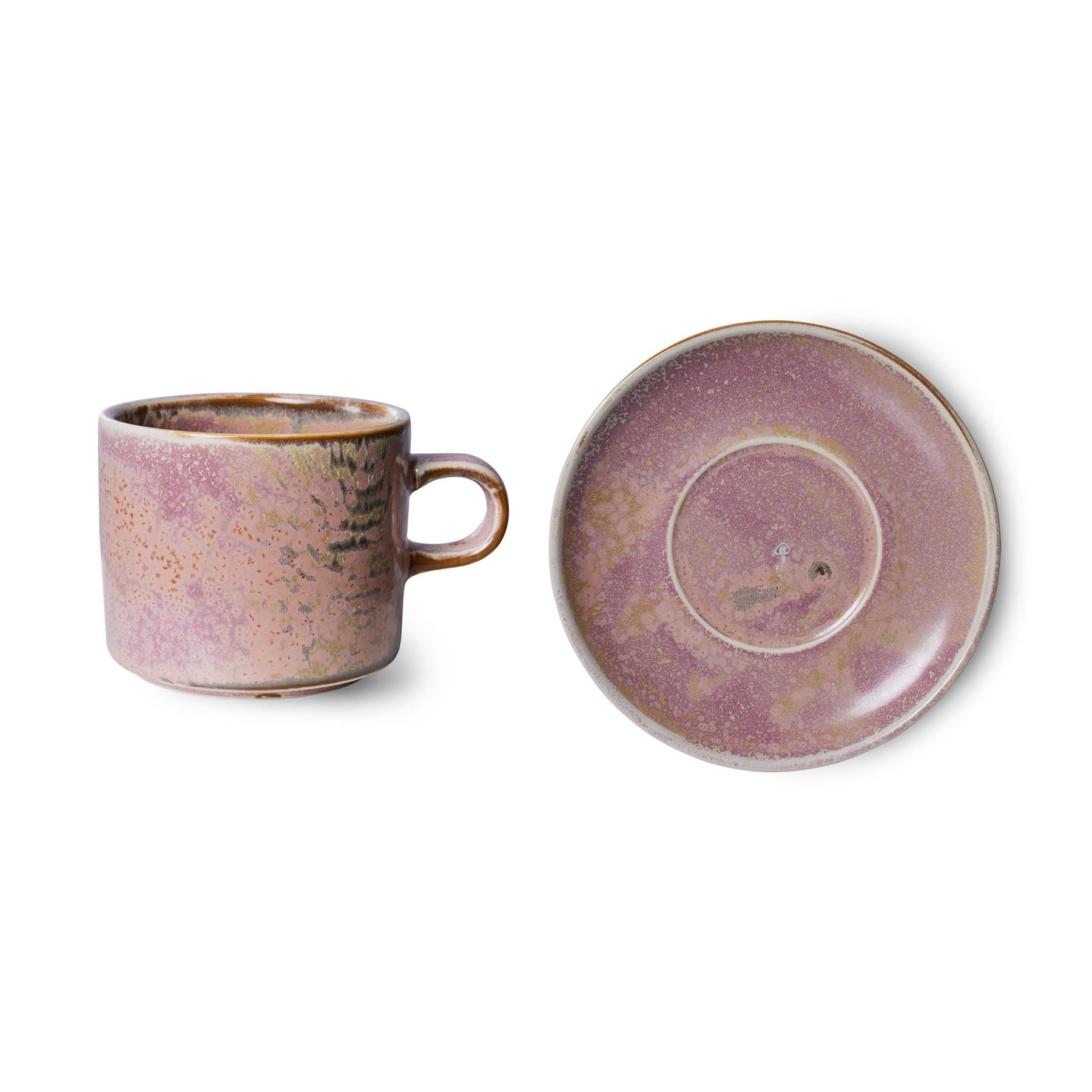 HKliving Chef Ceramics Kop & Schotel - Rustic Pink
