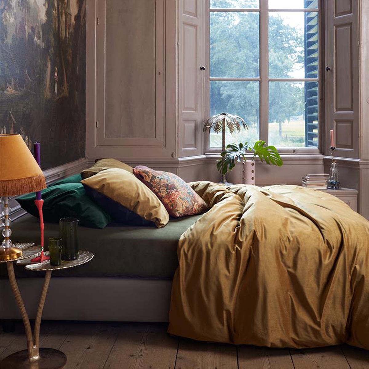 At Home by Beddinghouse Tender Dekbedovertrek 200 x 200/220 cm - Goud