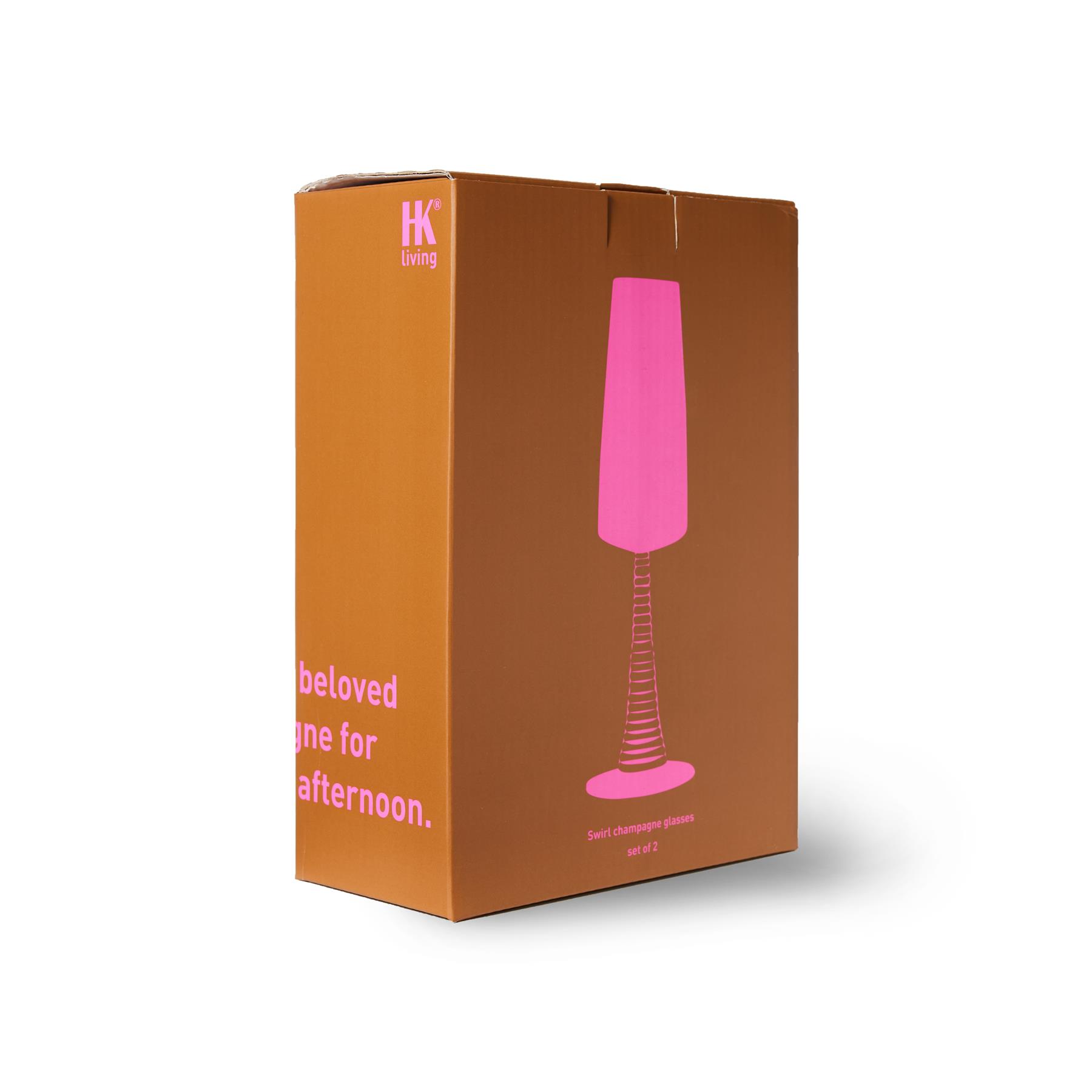 HKliving Champagneglas 0,29 L - Set van 2