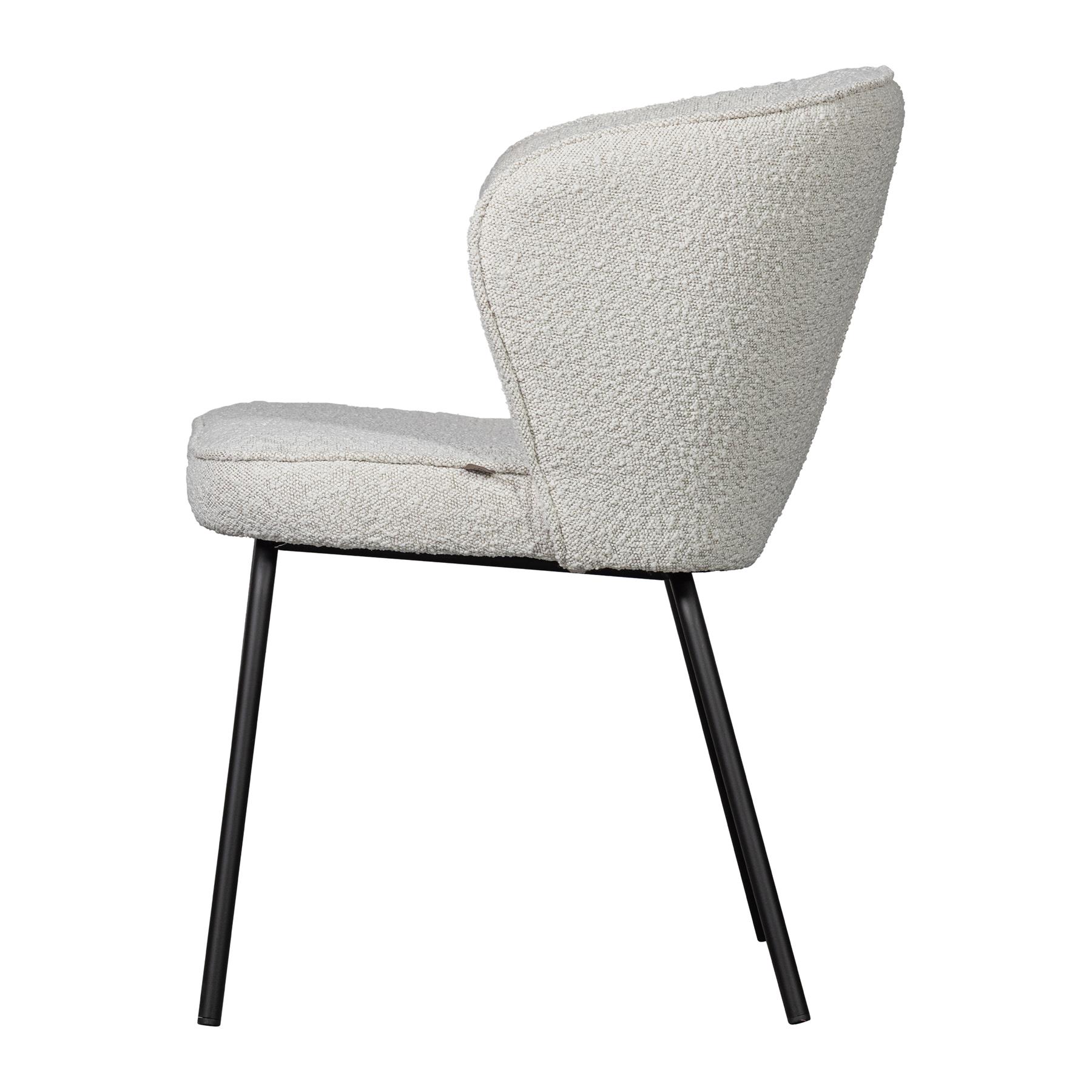 BePureHome Admit Eetkamerstoel - Bouclé Naturel