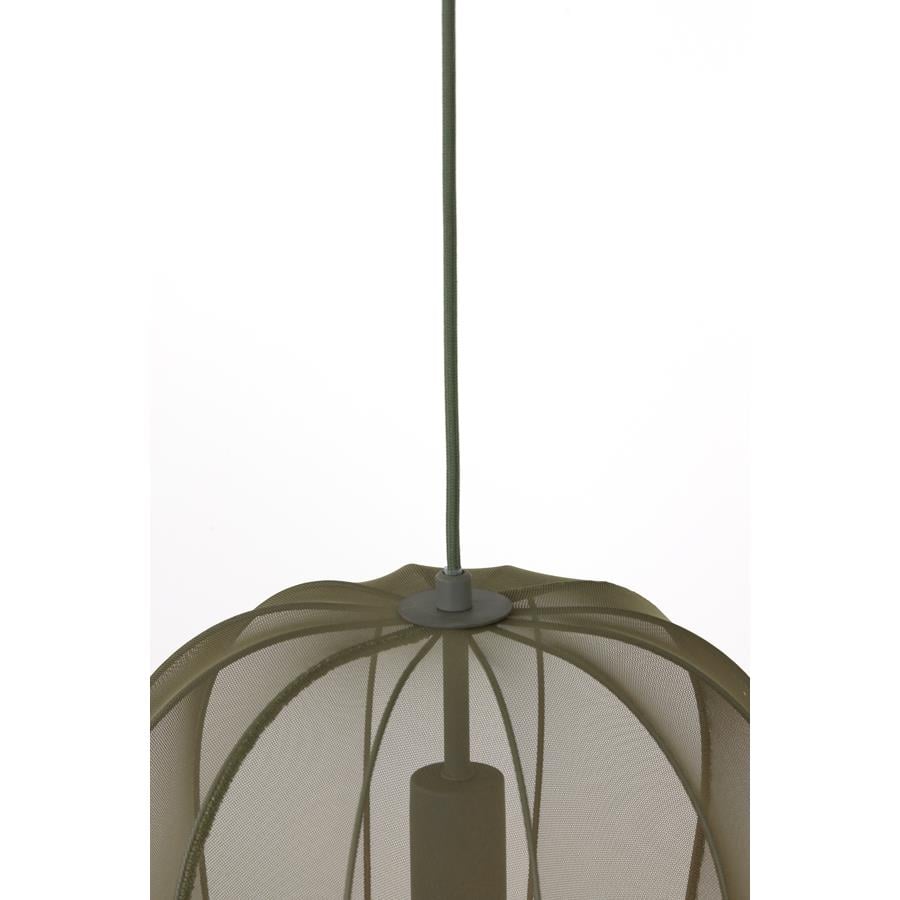 Light & Living Plumeria Hanglamp - M - H 40 x Ø 34 cm - Donkergroen
