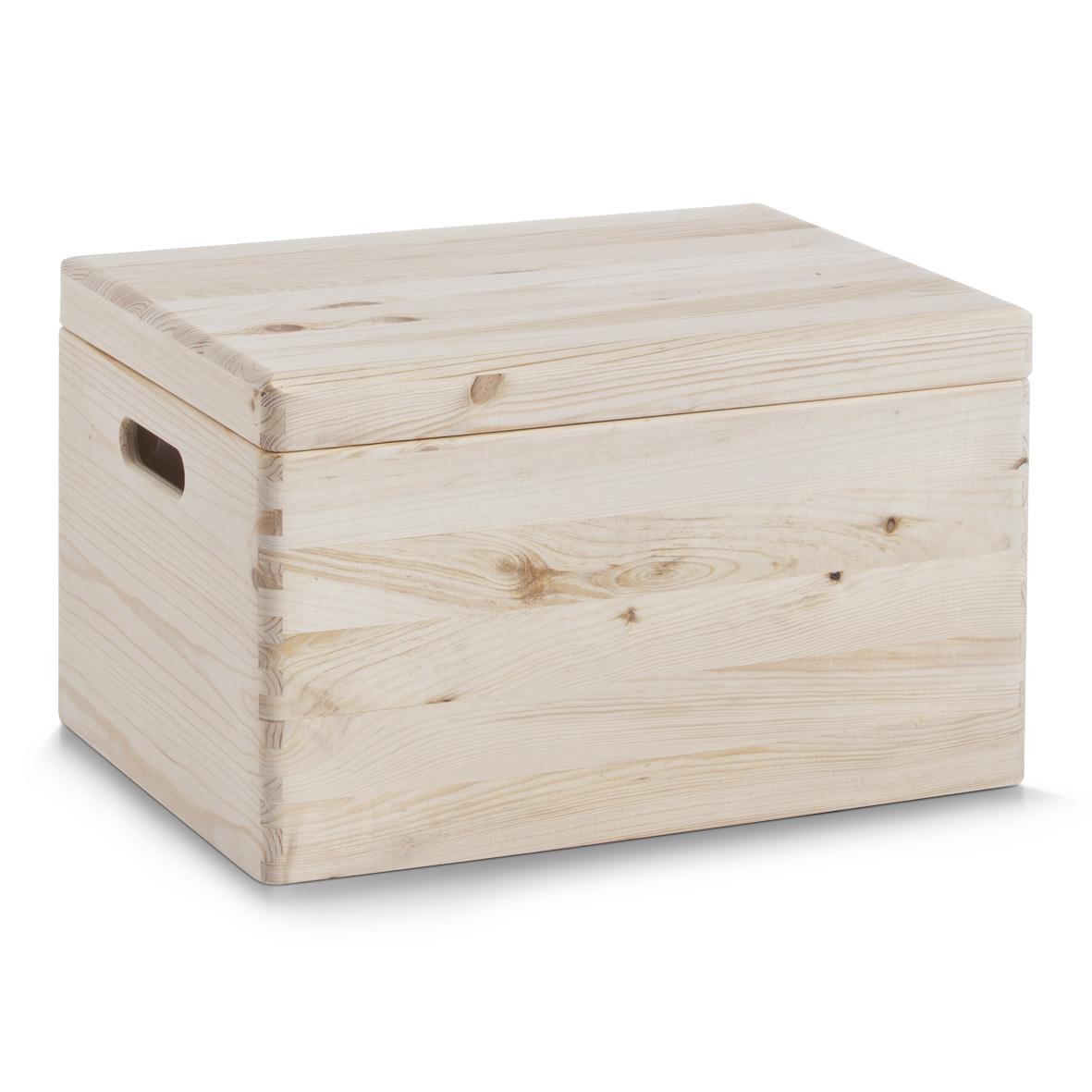 Zeller Houten Opbergkist met Deksel