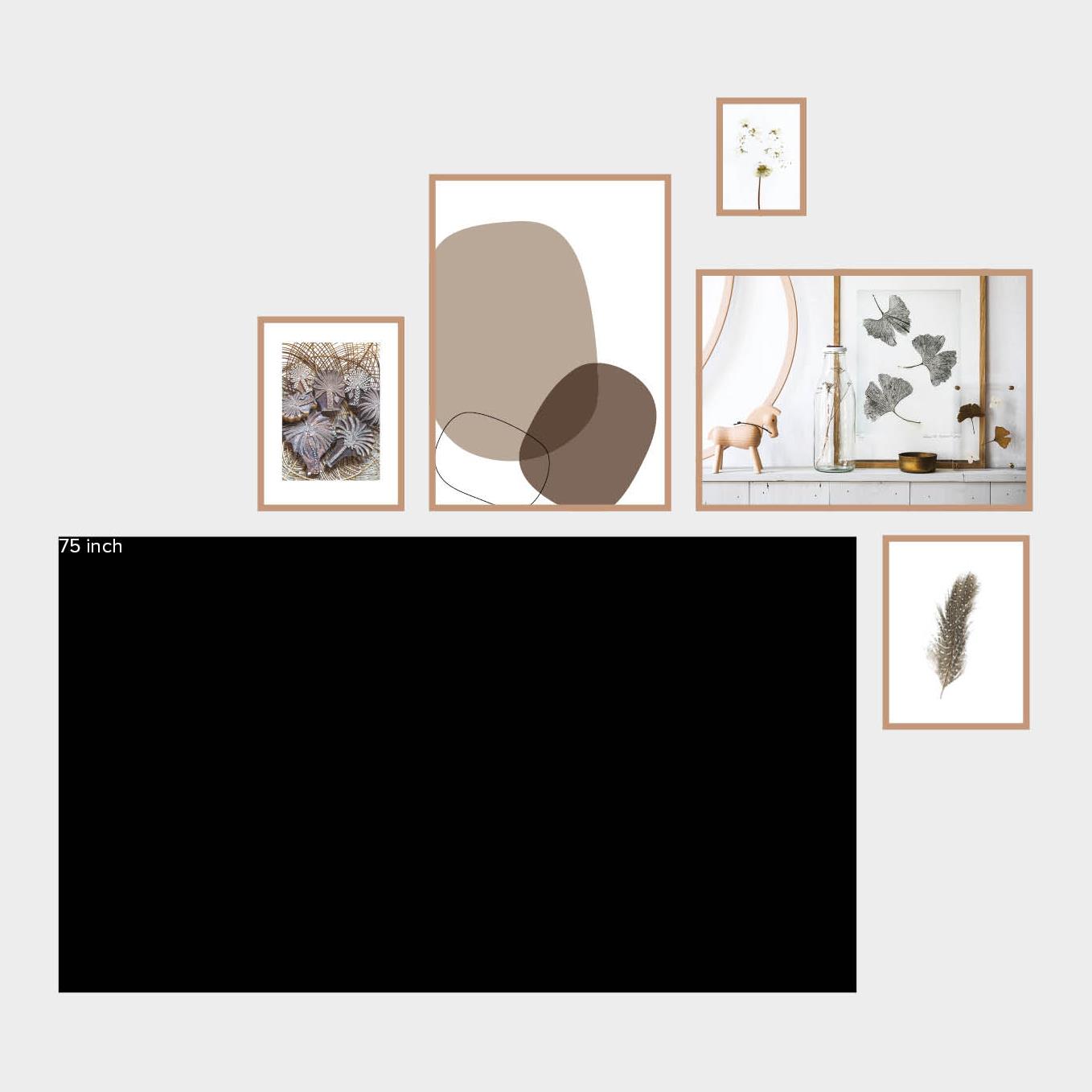 vtwonen Posters Basic Nature - Set van 5