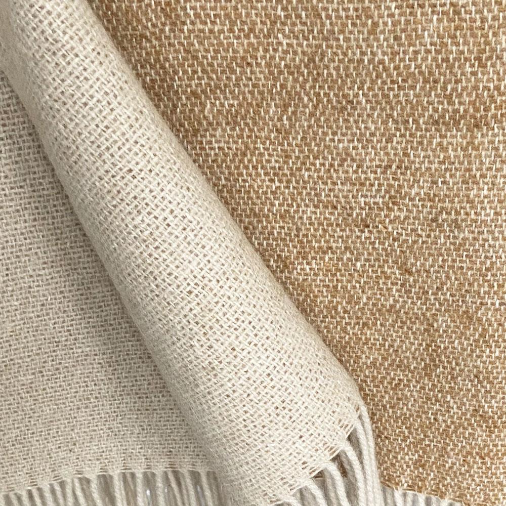 Malagoon Double Faced Plaid - Camel Beige