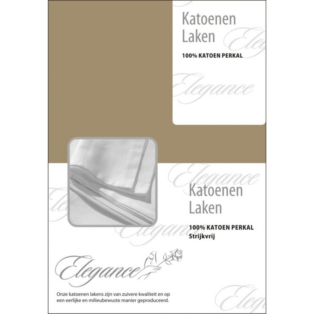 Elegance Laken Katoen Perkal zand