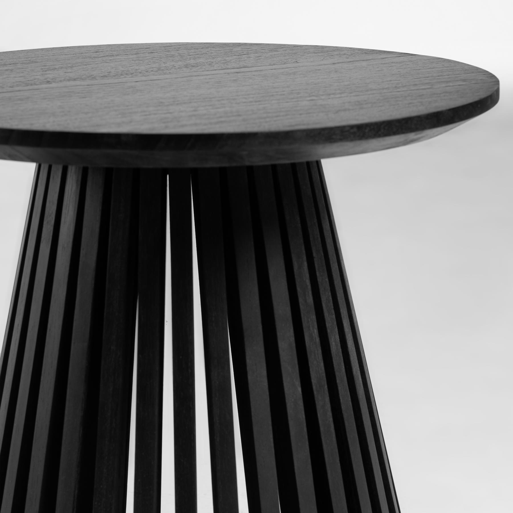 Kave Home Jeanette Bijzettafel - Ø 50 cm - Zwart
