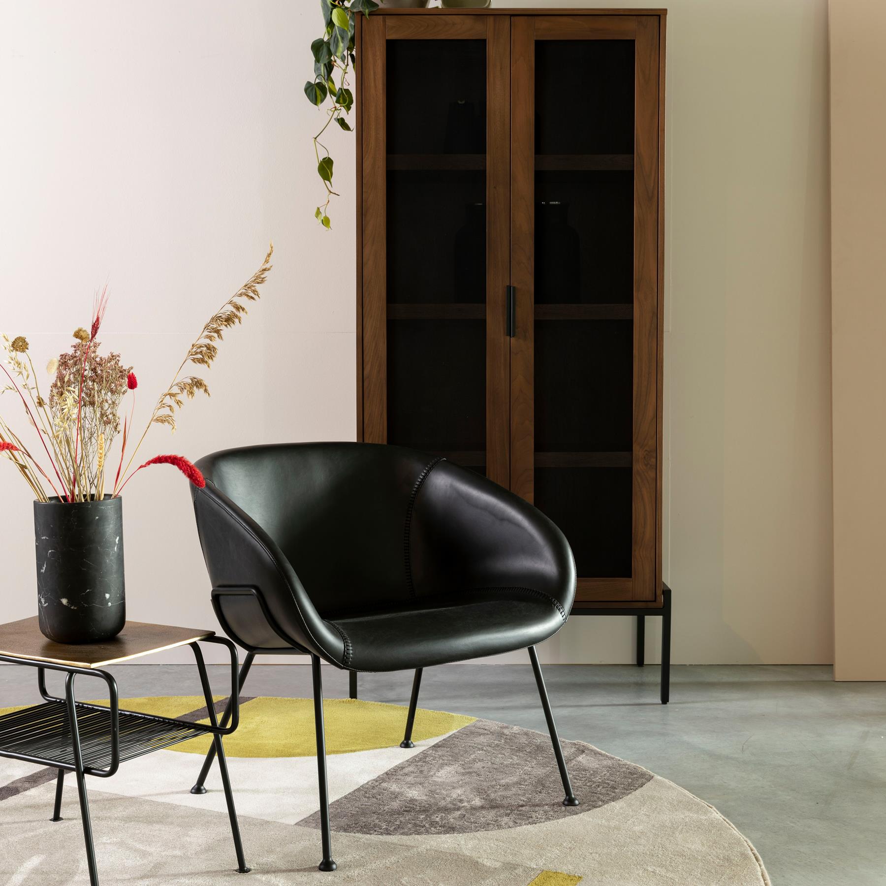 Zuiver Hilton Vloerkleed  Ø 240 cm - Geel