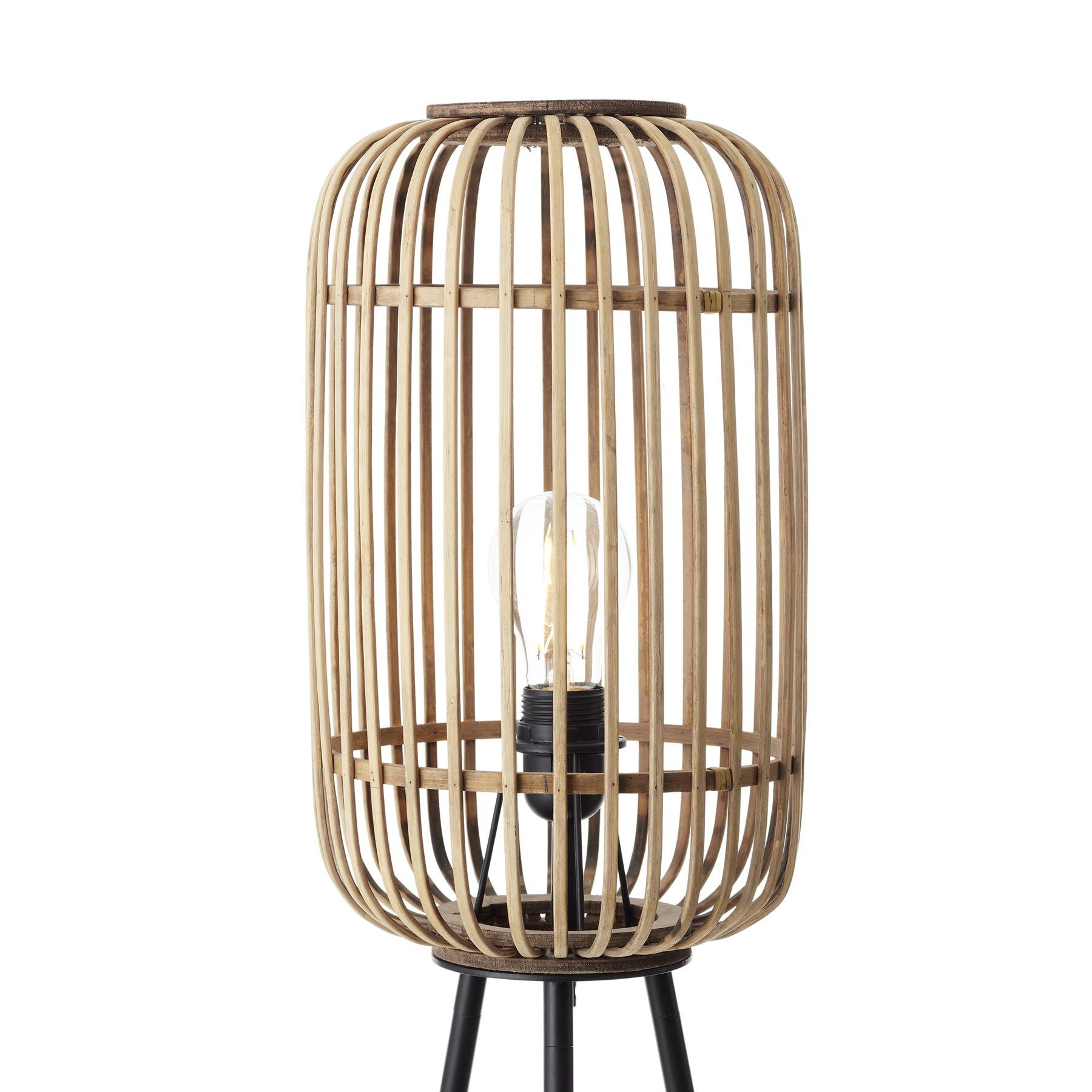 Brilliant Woodrow Vloerlamp - Ø 45 cm - Bruin