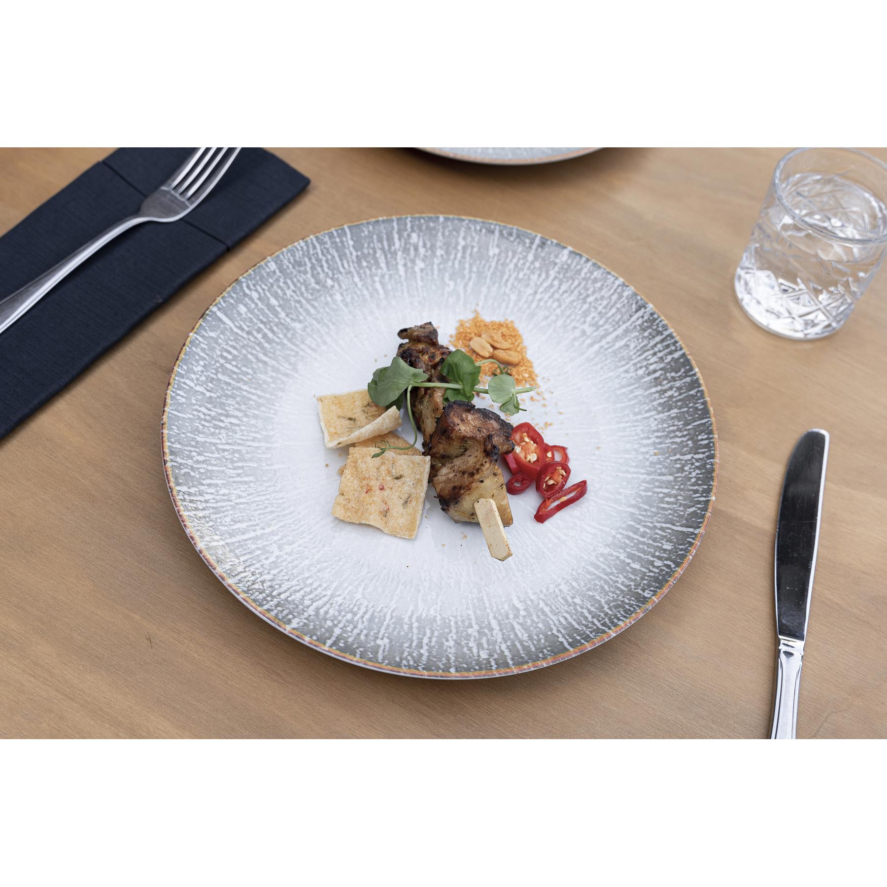 Hazel & Bos Juntos Grietas dinerbord - 27 cm - 6 stuks - porselein