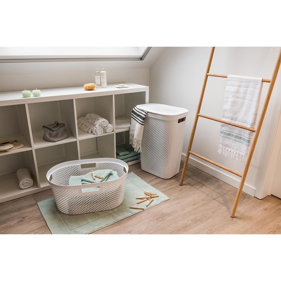 Curver Infinity Recycled Wasmand 60L + Wasmand 40L - Wit