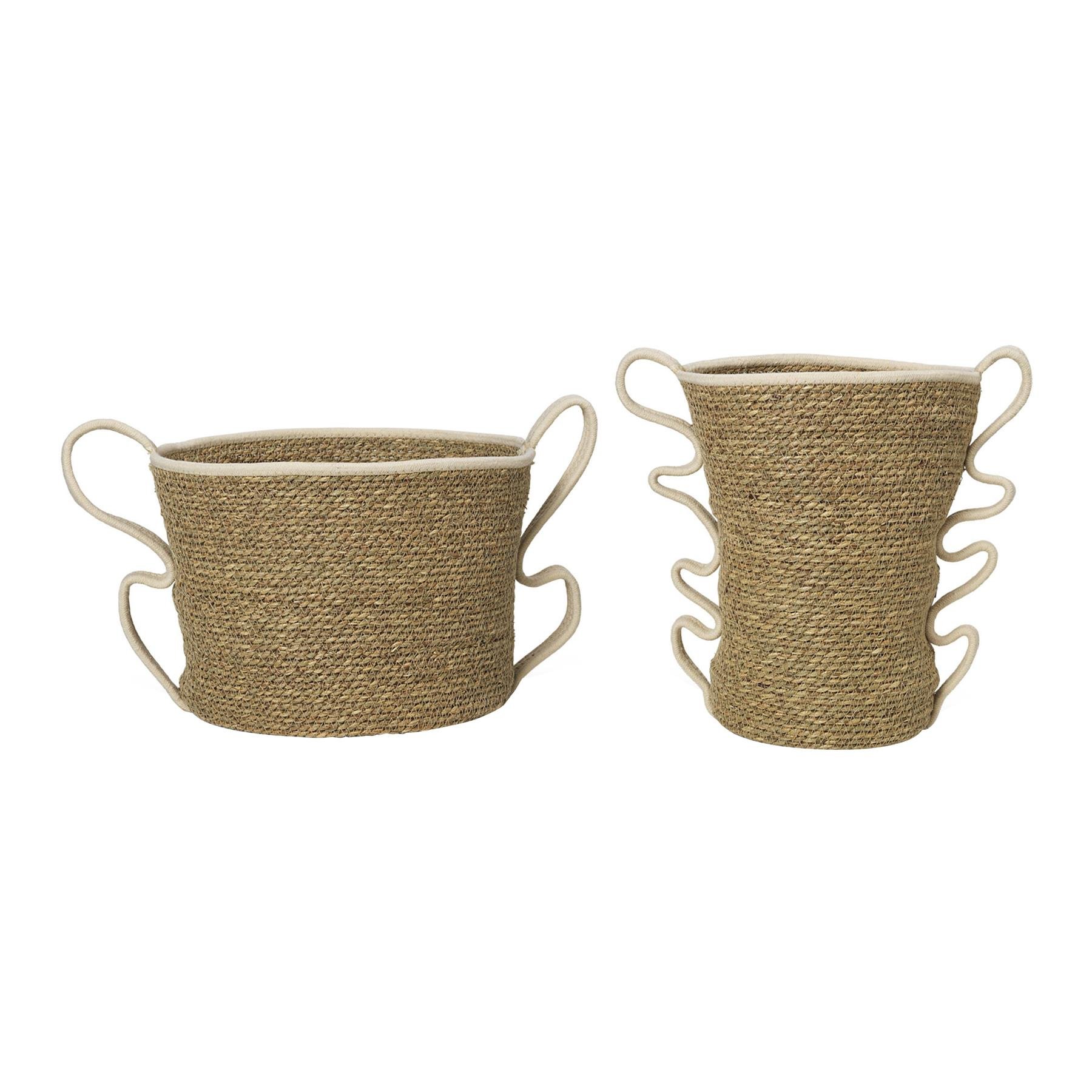 ferm LIVING Verso Opbergmanden - Set van 2 - Off-white