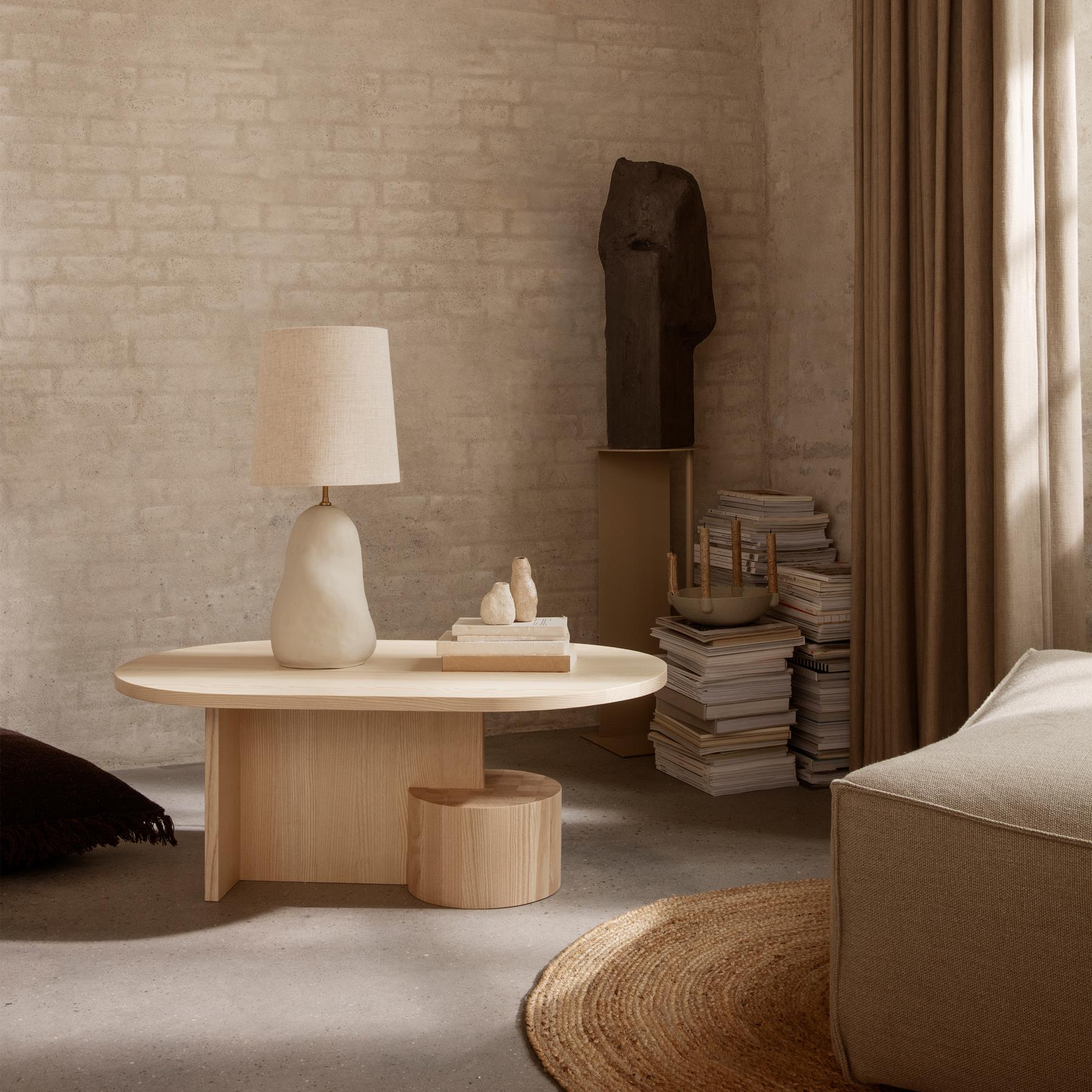 ferm LIVING Hebe Lampenvoet - Medium - Off-White
