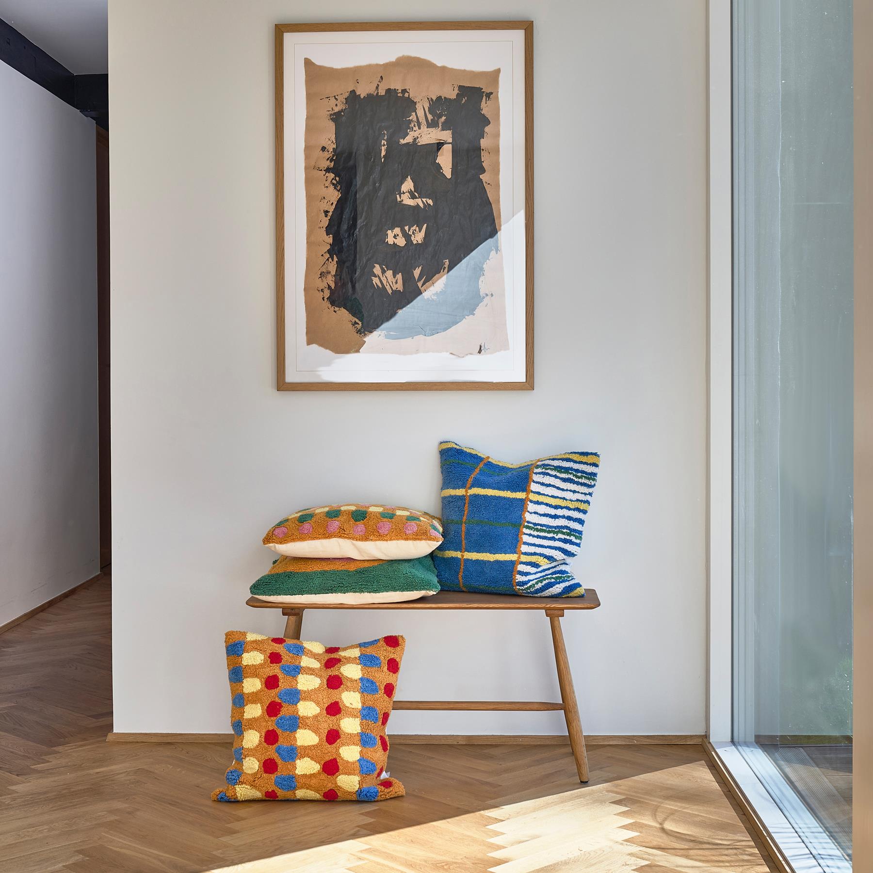 Villa Collection Styles Sierkussen 45 x 45 cm - Oranje/Rood