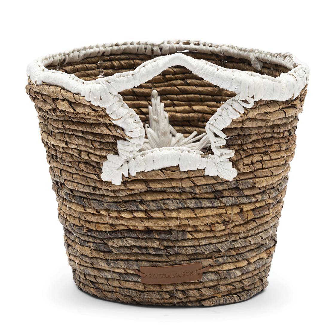 Riviera Maison Opbergmand Bruin, Rieten mand - RM Étoiles Mini 2 stuks