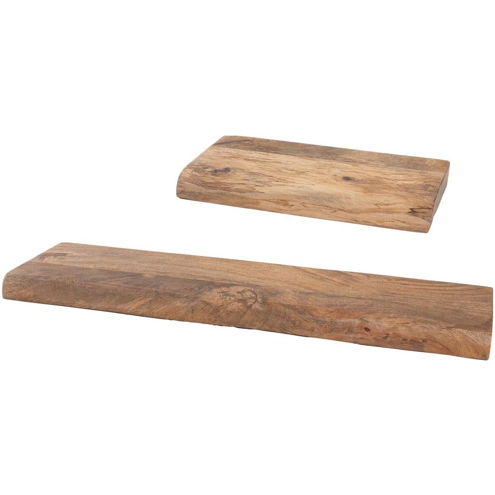 Home67 - Wandplank Pure Mangohout - Set van 2 Klein