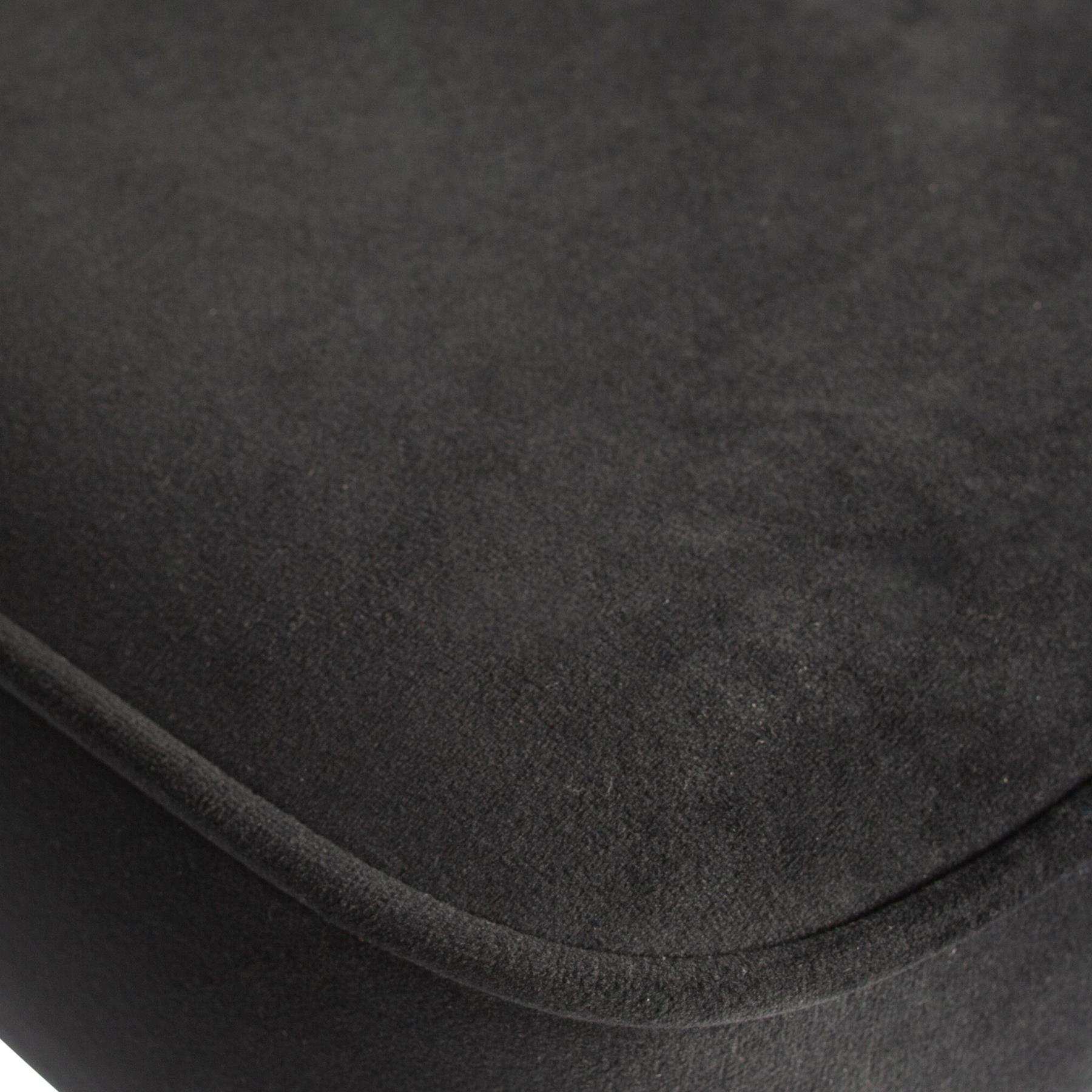 BePureHome Vogue Barkruk H 89 cm - Fluweel - Zwart