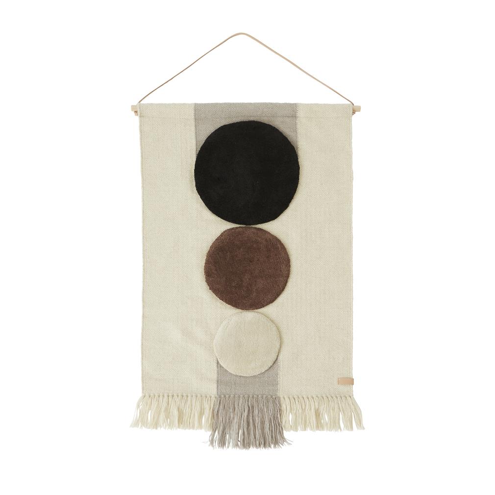 OYOY Maru Wandkleed - Bruin/Off white